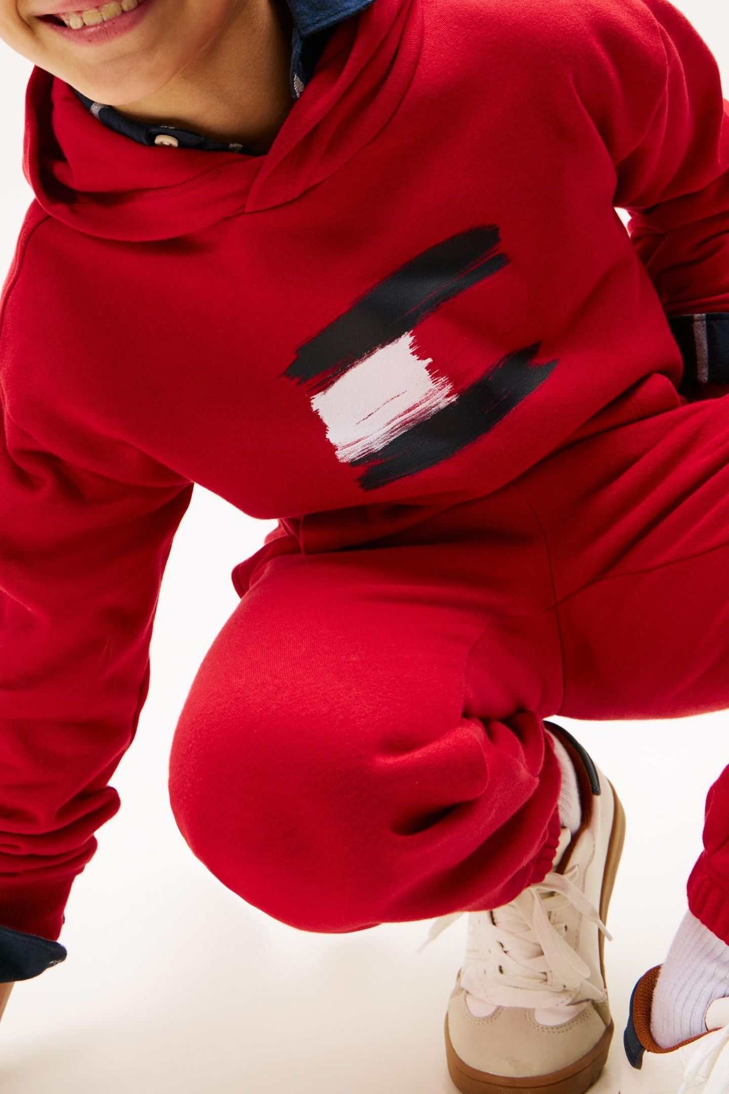 BOYS FLAG HOODIE MEDIUM RED 5
