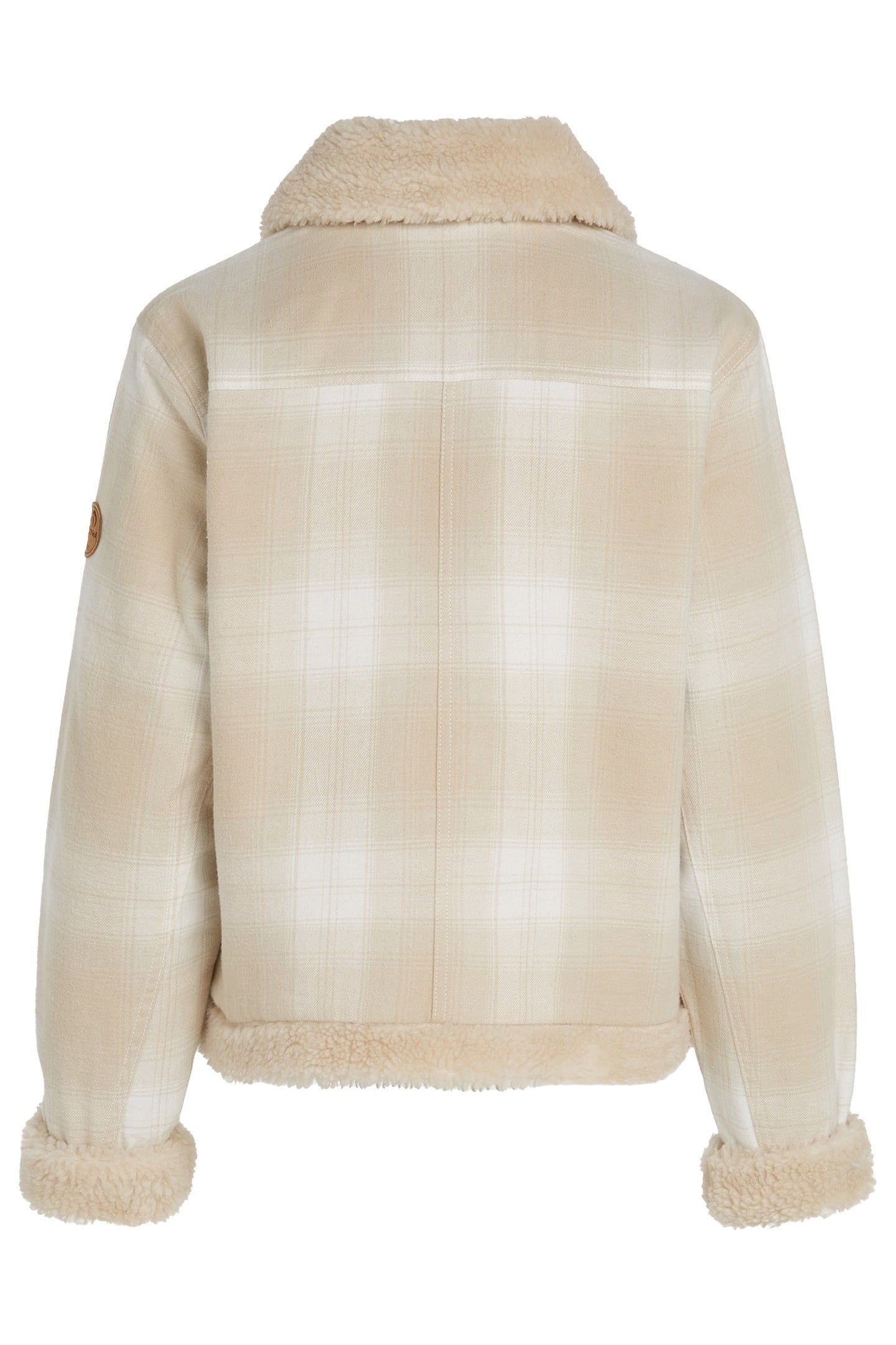 O'RIGINALS FLEECE LINED JACKET BEIGE CHECK 2