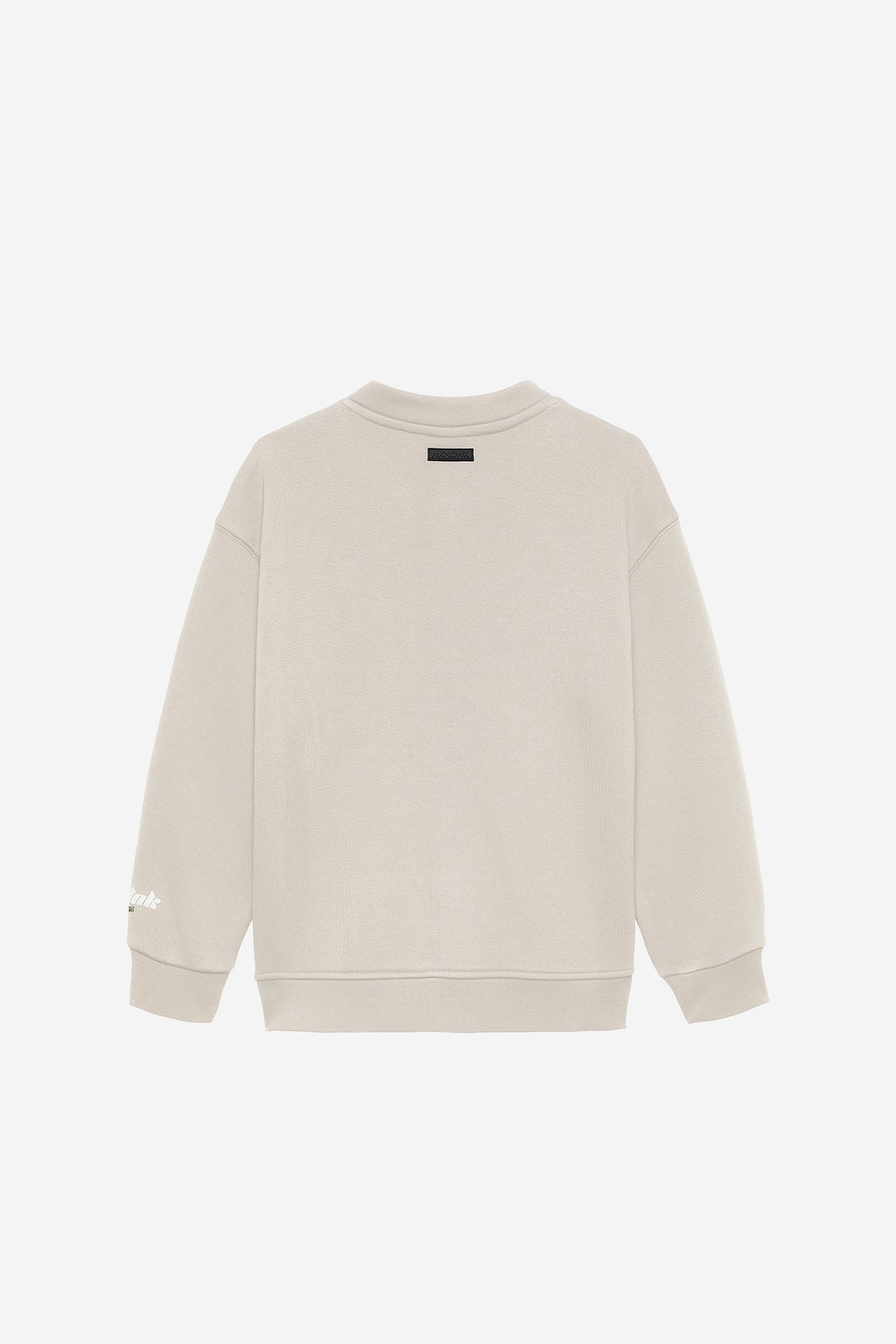 STATEMENT SWEAT CARDIGAN OAT 2