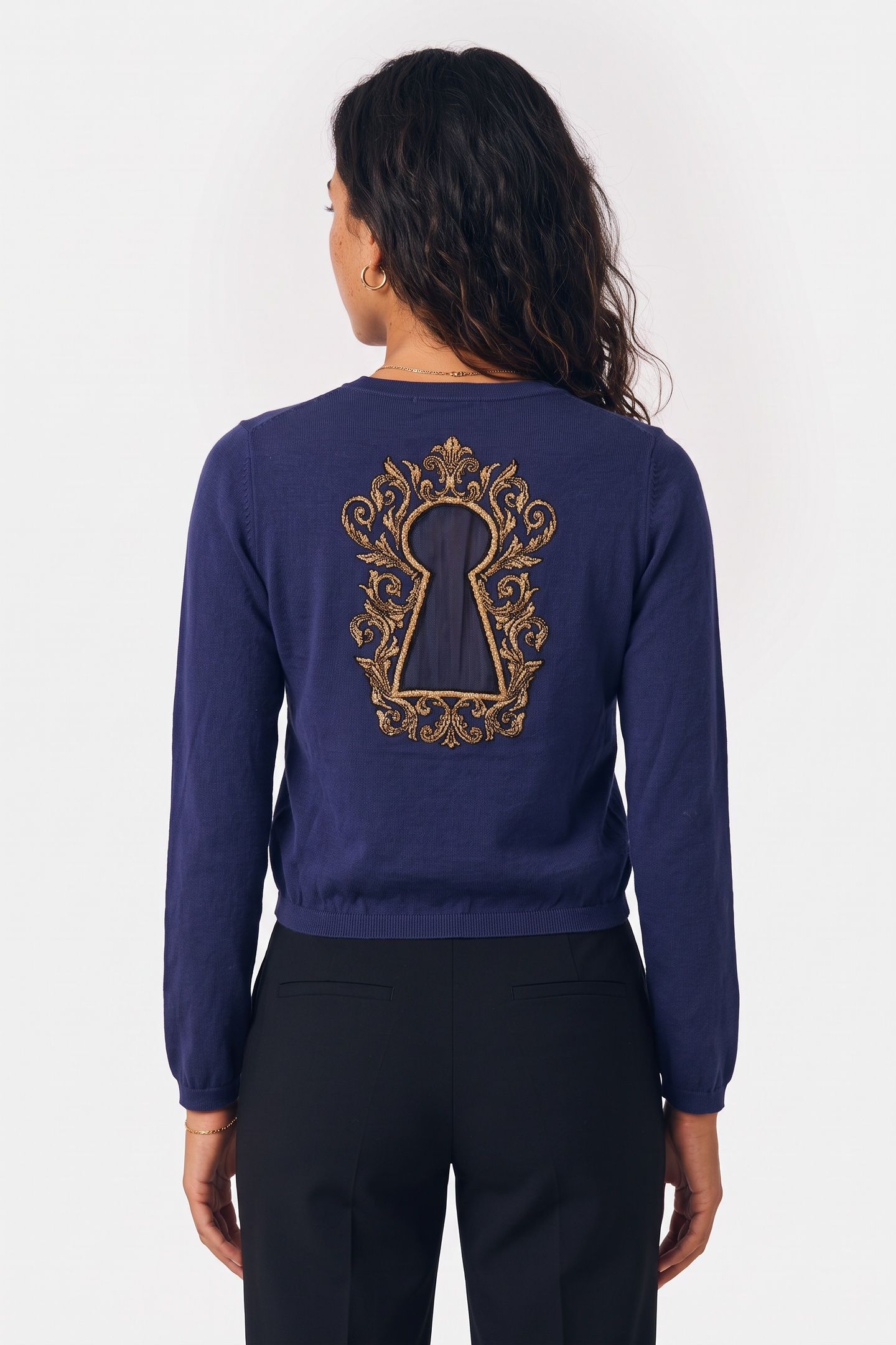 KNITTED JACKET BLUE 2