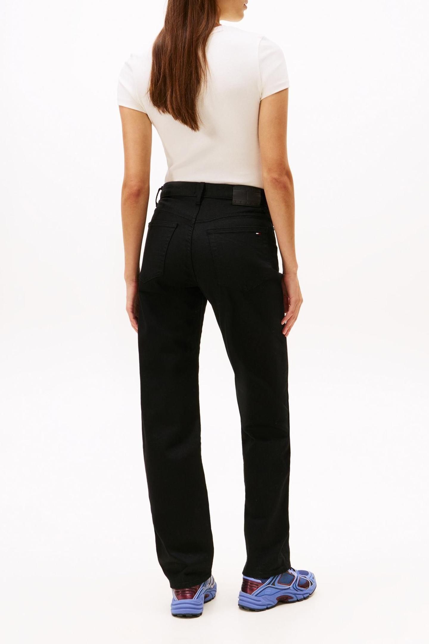 KIRA MID RISE STRAIGHT DENIM BLACK 2