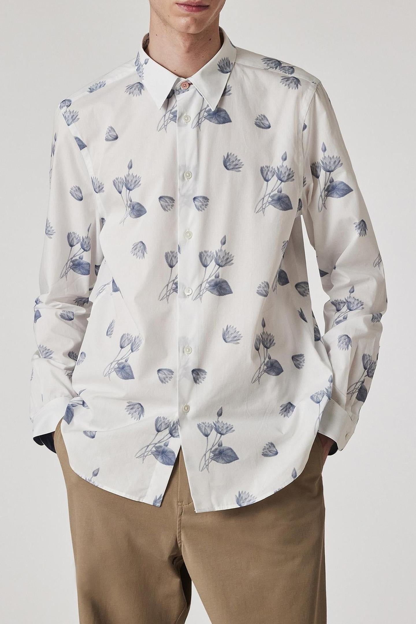 MENS LS TAILORED FIT SHIRT WHITE 1