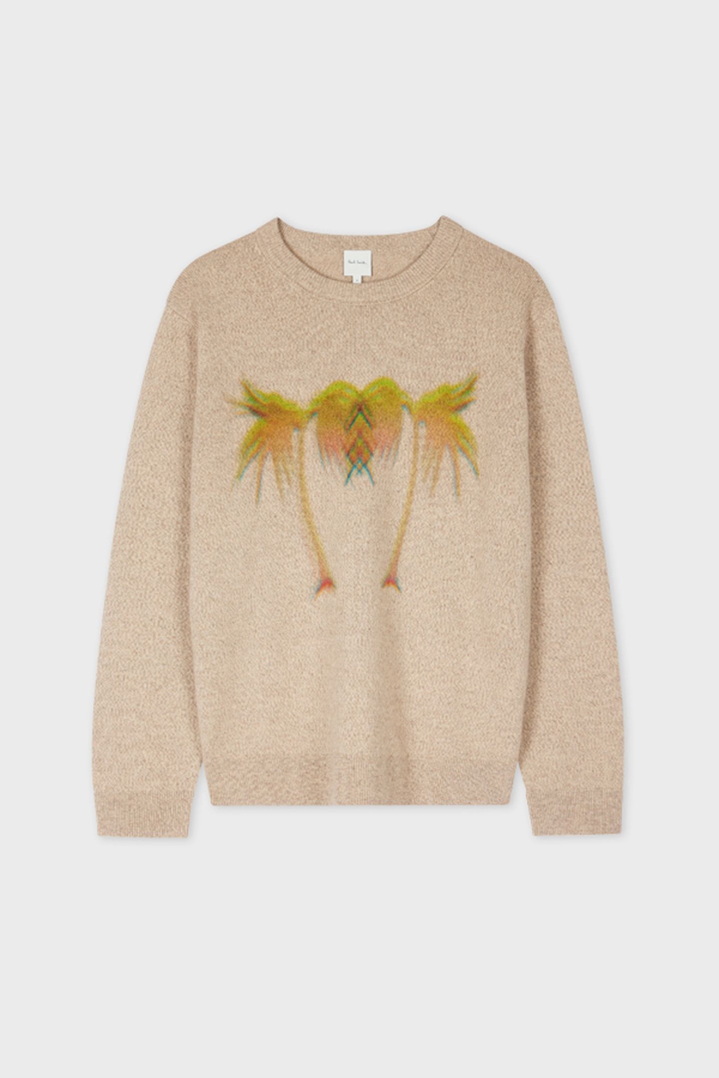 MENS SWEATER CREW NECK LIGHT BEIGE 5