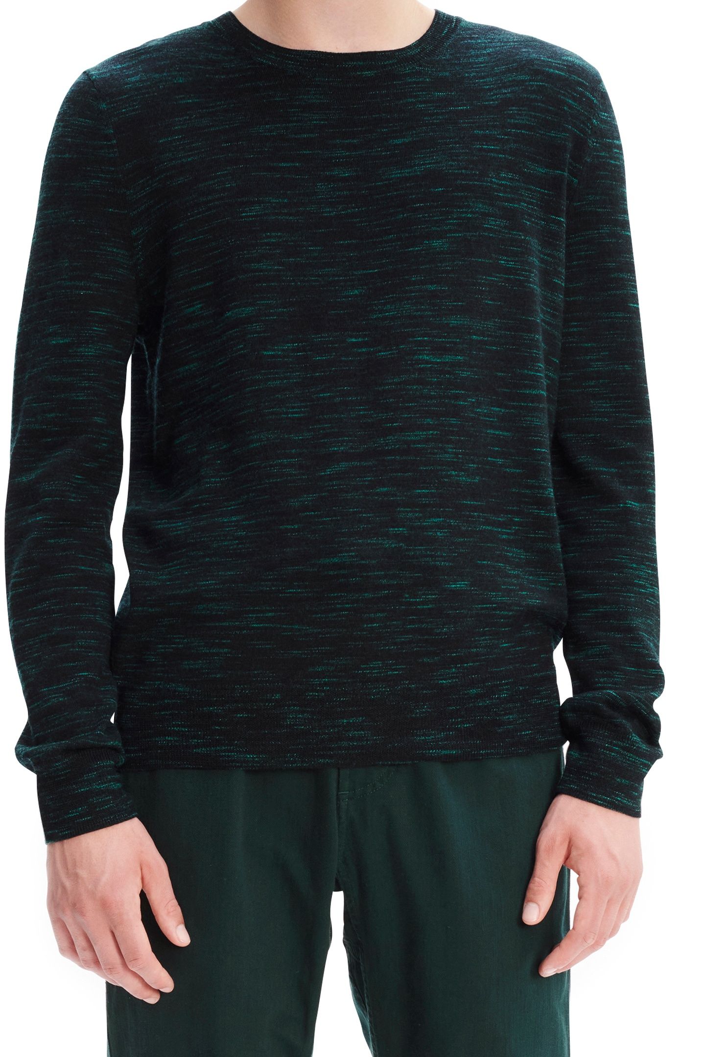 UNISEX SWEATER JAMES HEATHERED GREEN 1