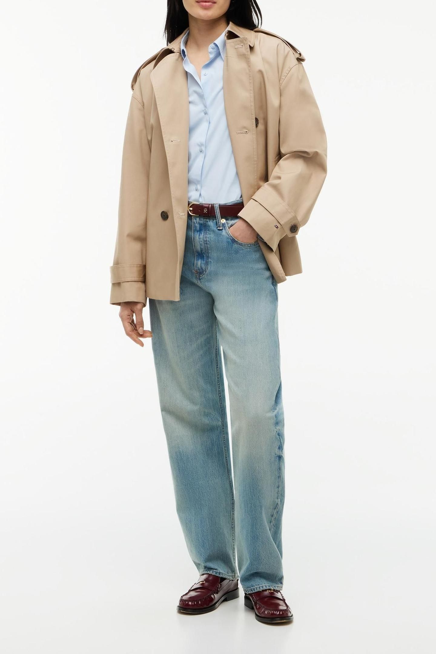 COTTON SHORT TRENCH BEIGE 5