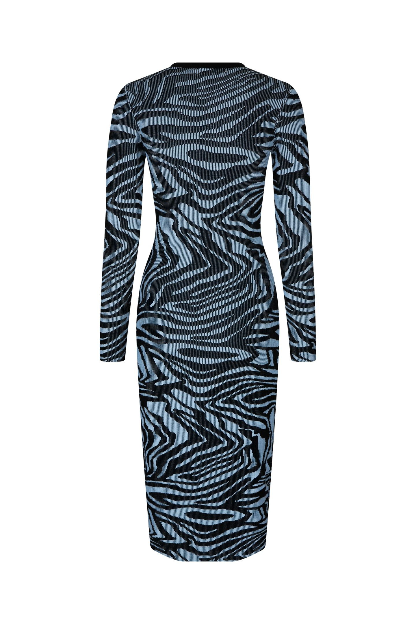 CHIARA KNIT DRESS MOIRÉE BLUE 4
