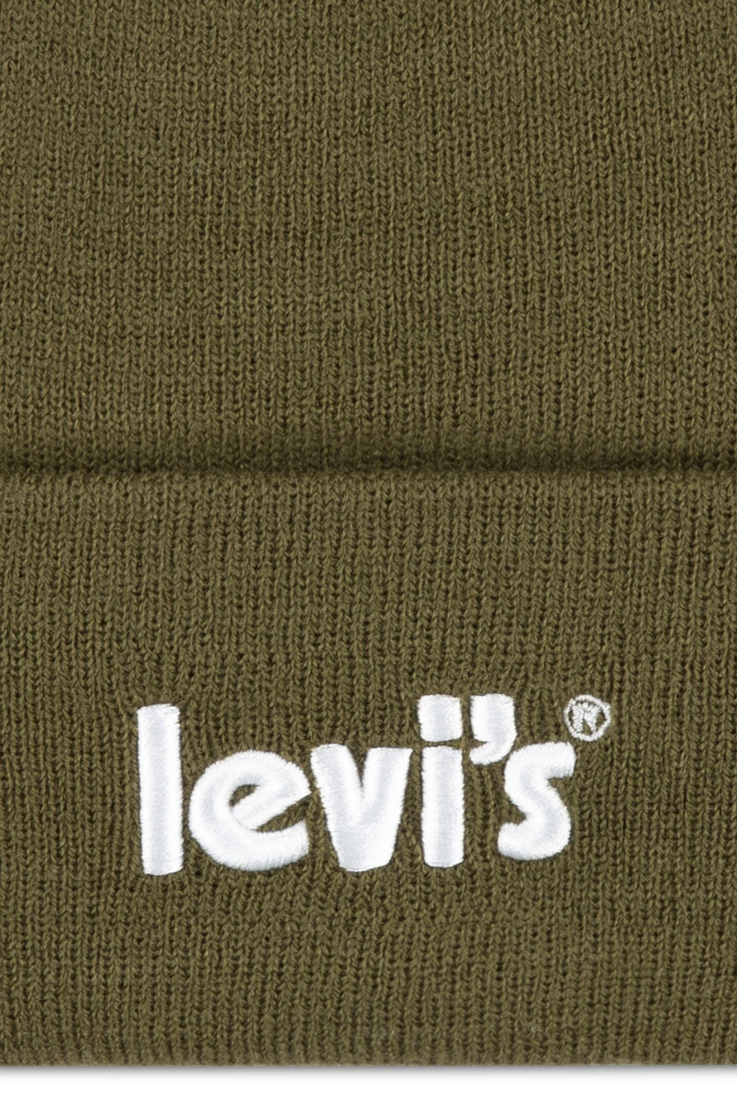 UNISEX LAN POSTER LOGO BEANIE DARK OLIVE 3
