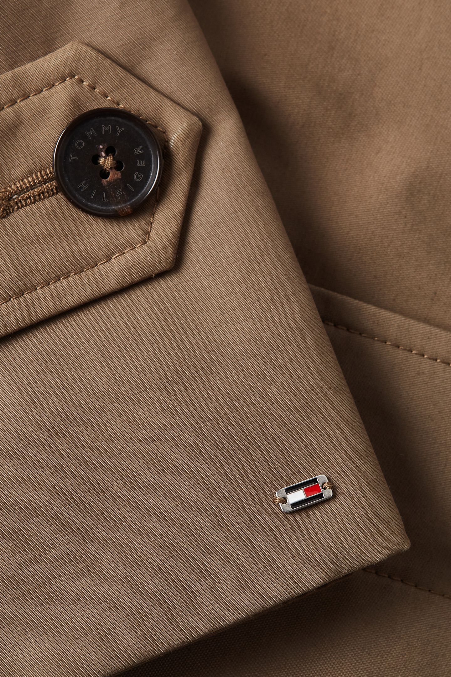COTTON NYLON MAC COAT TUNDRA BROWN 6