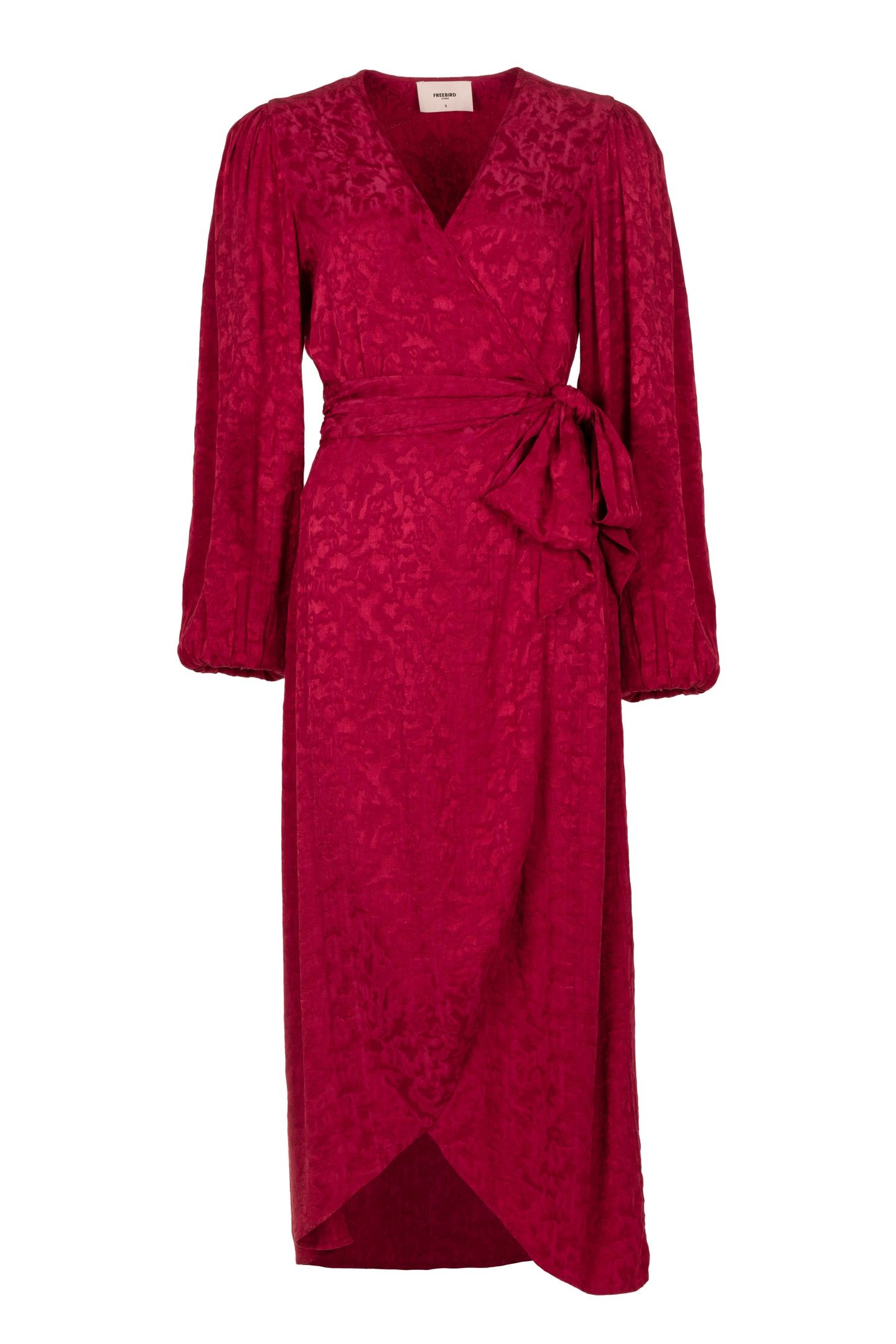 BLOSSOM MIDI DRESS BEET RED 2