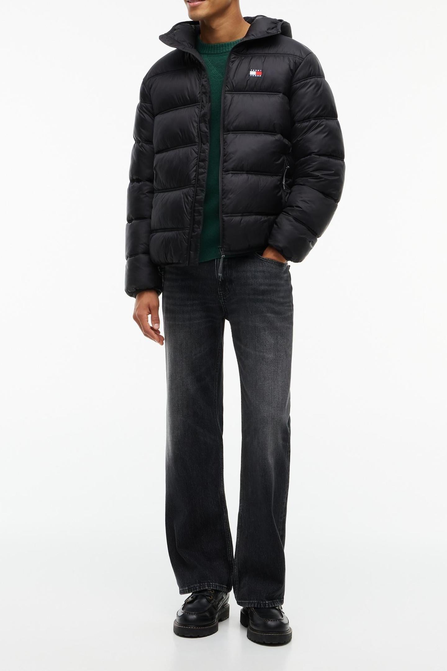 TJM HOODED LOGO JACKET BLACK 3