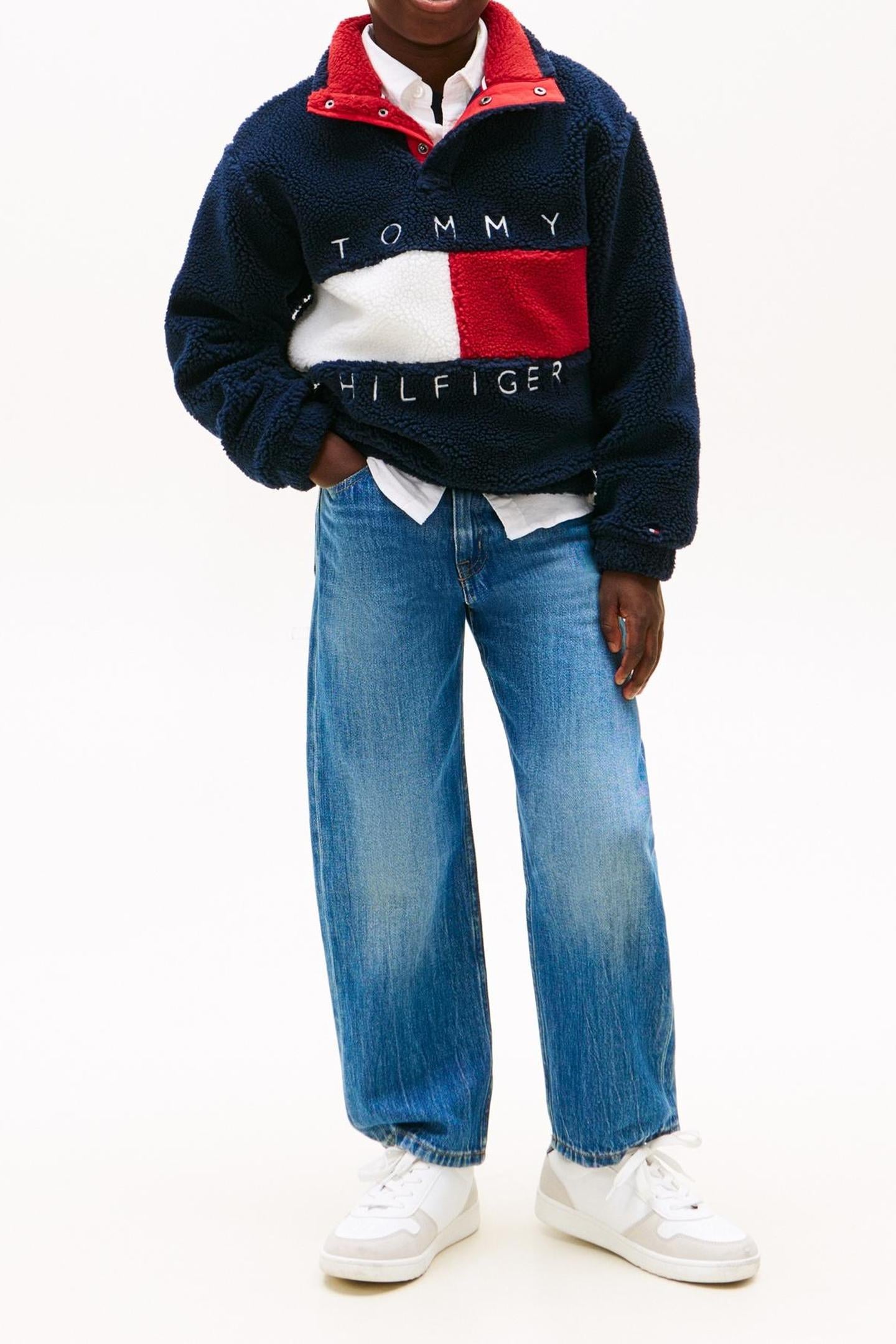 UNISEX HERITAGE FLAG FLEECE DARK NIGHT NAVY 2