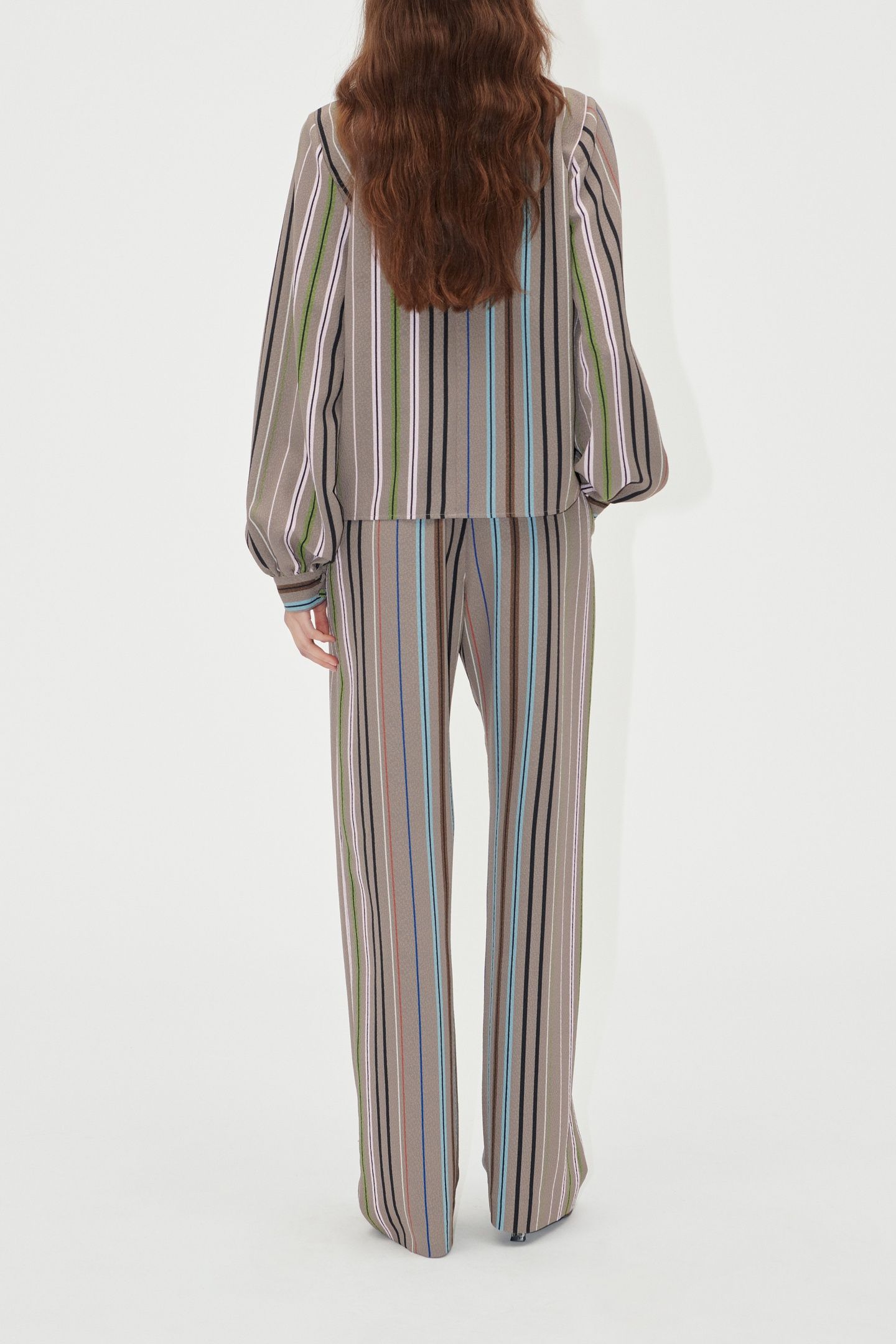 ELASTICATED LONG PANTS MULTI STRIPE 2