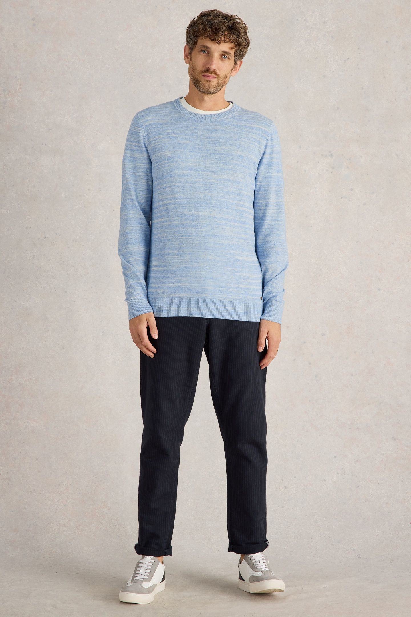 HENDERSON SPACEDYE JUMPER LIGHT BLUE 1