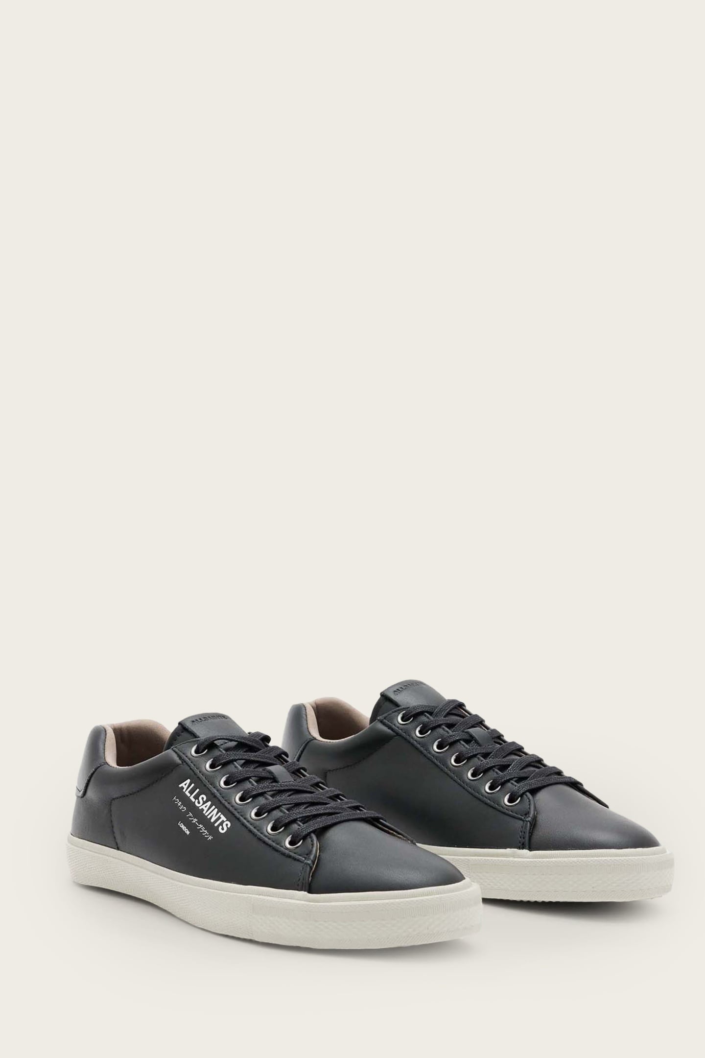 UNDGRND LTHR LOW TOP BLACK 3