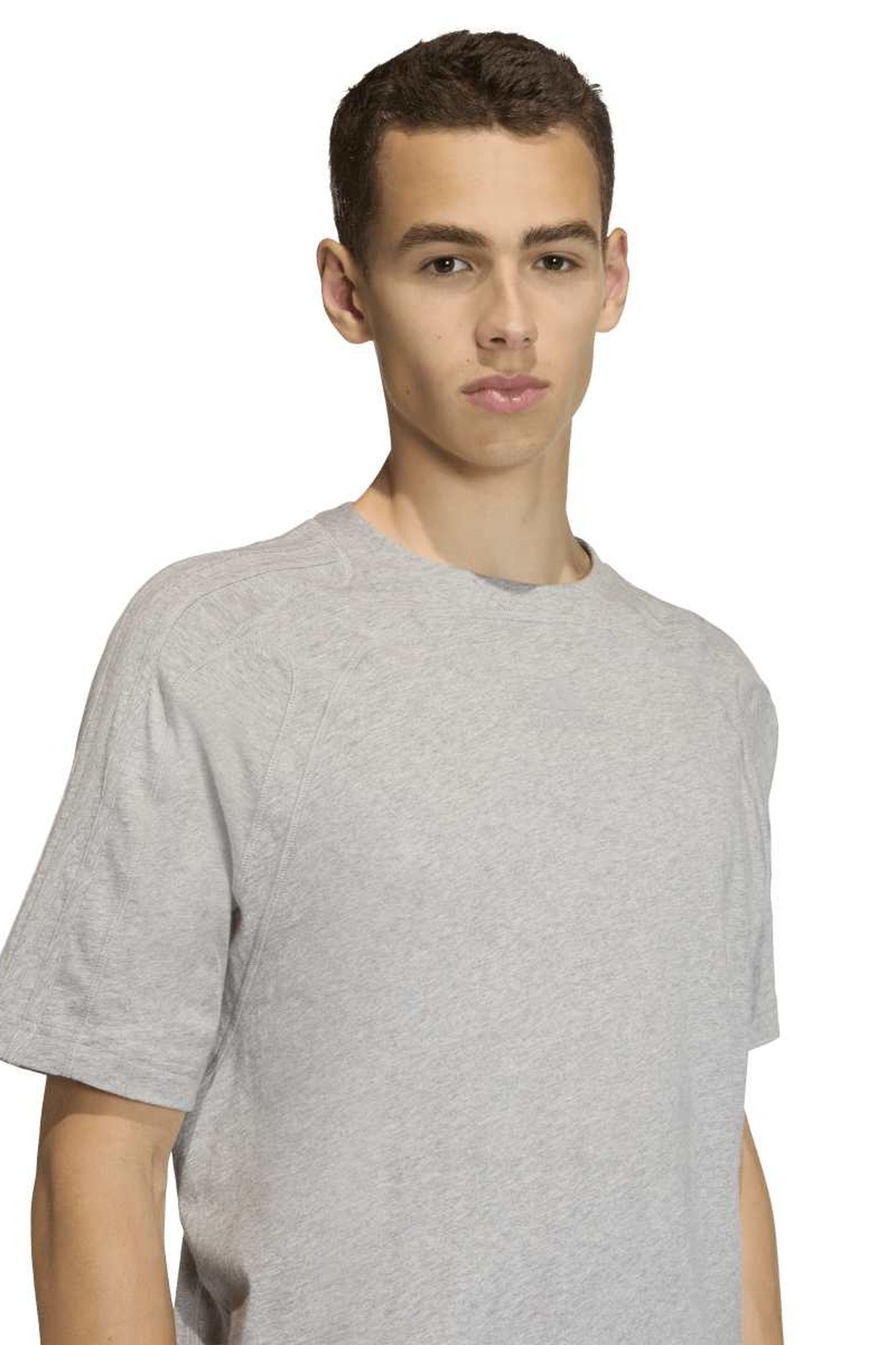 UNISEX CUTLINE CO TEE MEDIUM GREY HEATHER 4