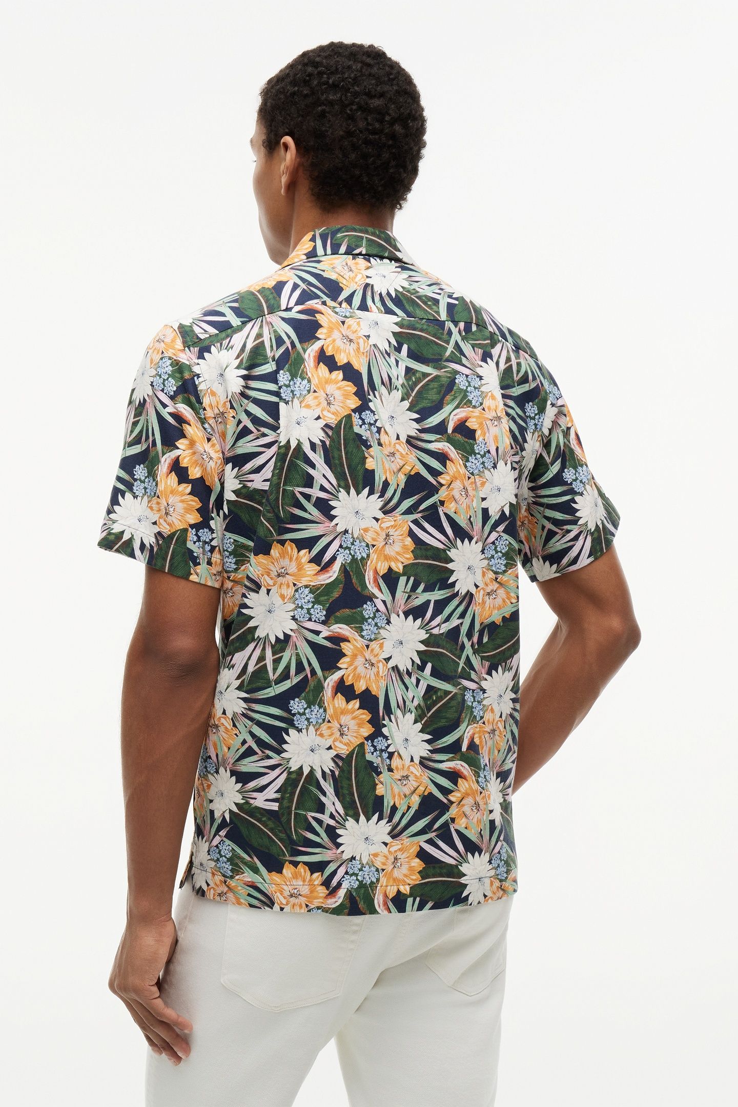CO LYOCELL FLORAL SS CARBON NAVY/ALLOVER 2