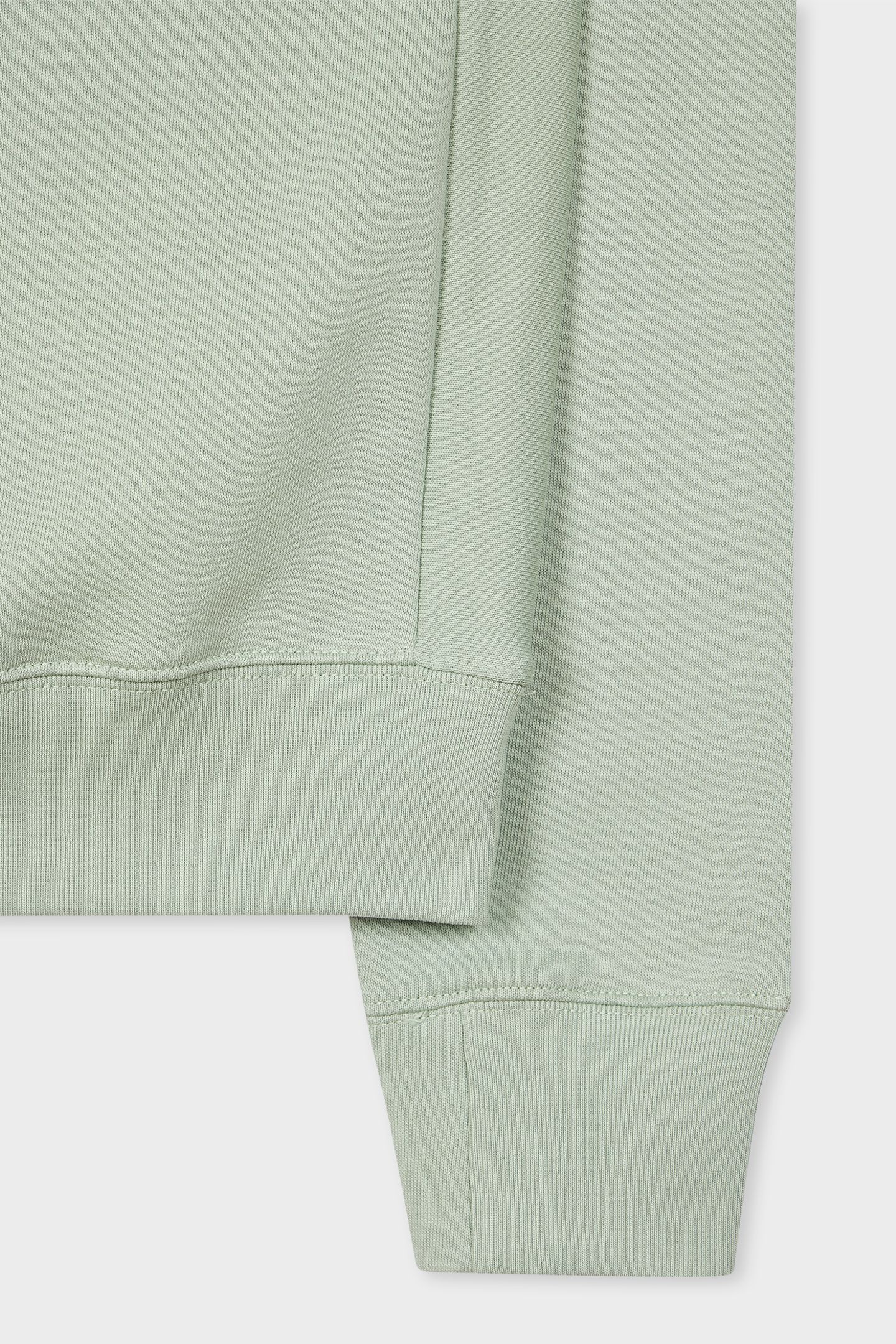 MENS REG FIT SWEATSHIRT ZEBRA PASTEL GREEN 5