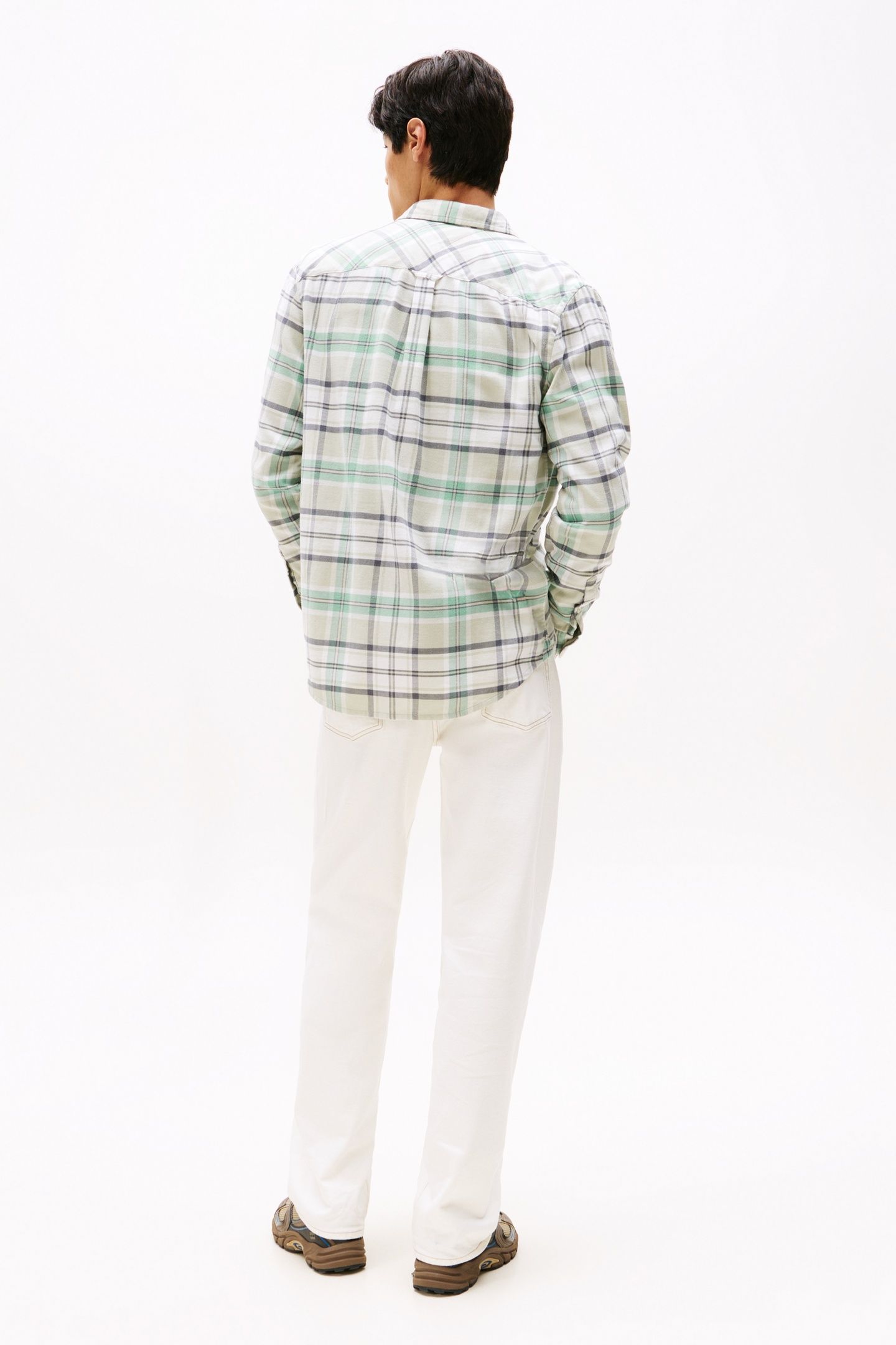 TJM REG FLANNEL CHECKED SHIRT CLOUDY JADE/BIG CHECK 2