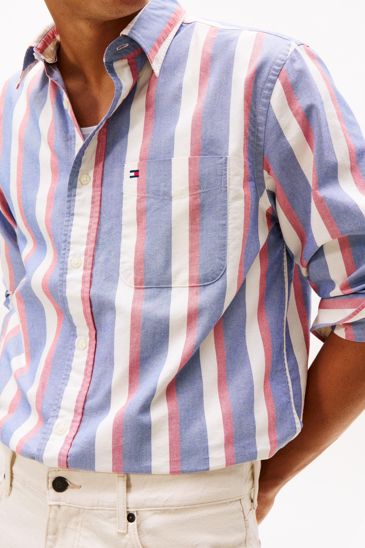 HERITAGE OXFORD ICON WEDGE BLUE/MULTI STRIPE 5