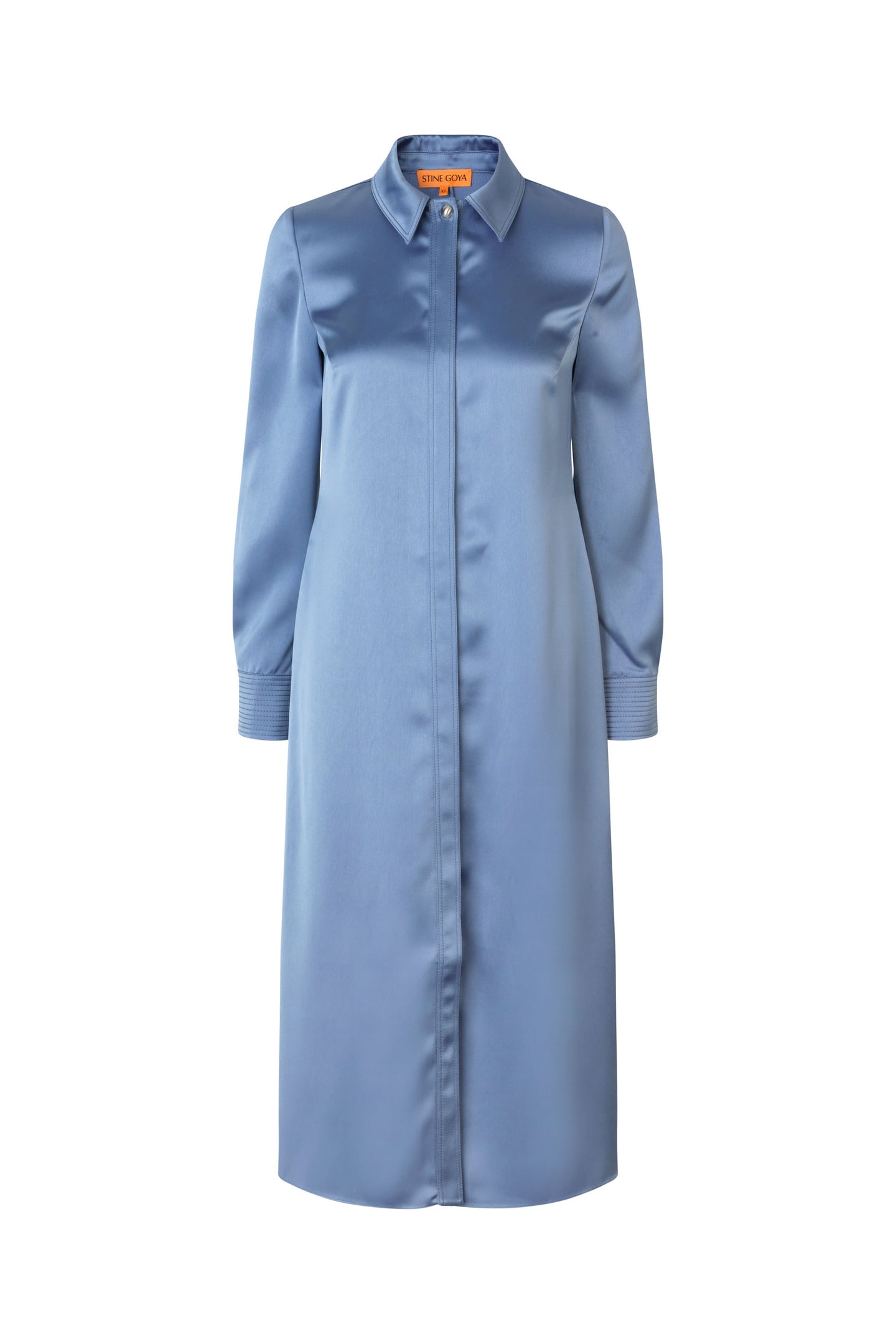 COLLARED MIDI DRESS INFINITY BLUE 3