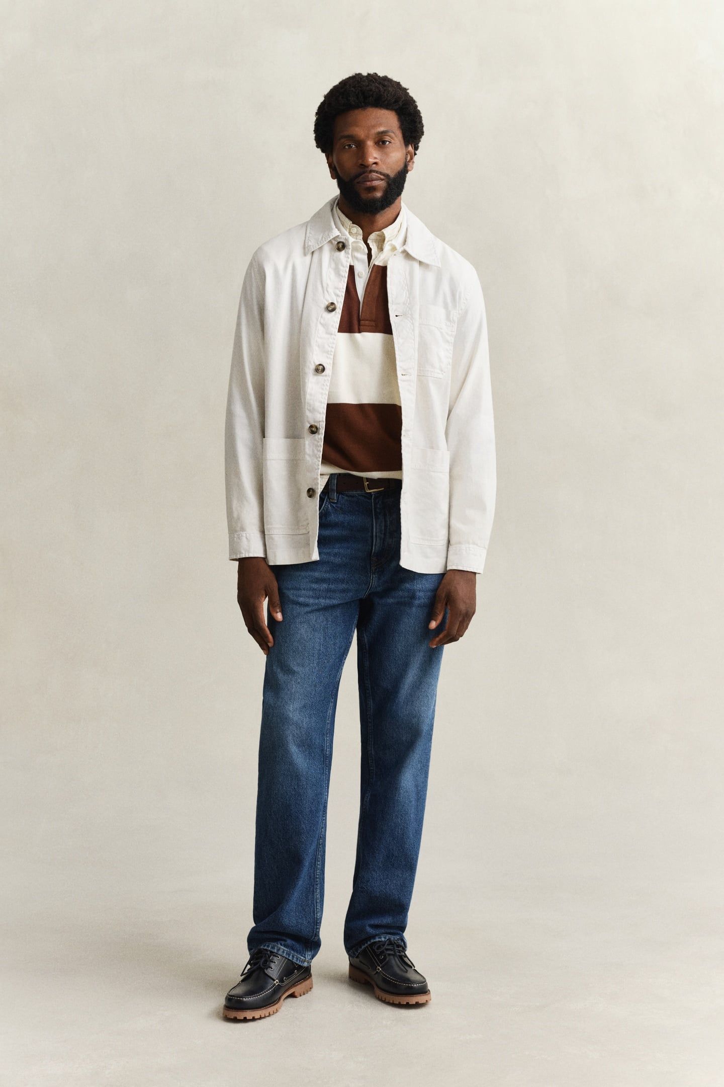 REG COTTON/LINEN OVERSHIRT SAND 3