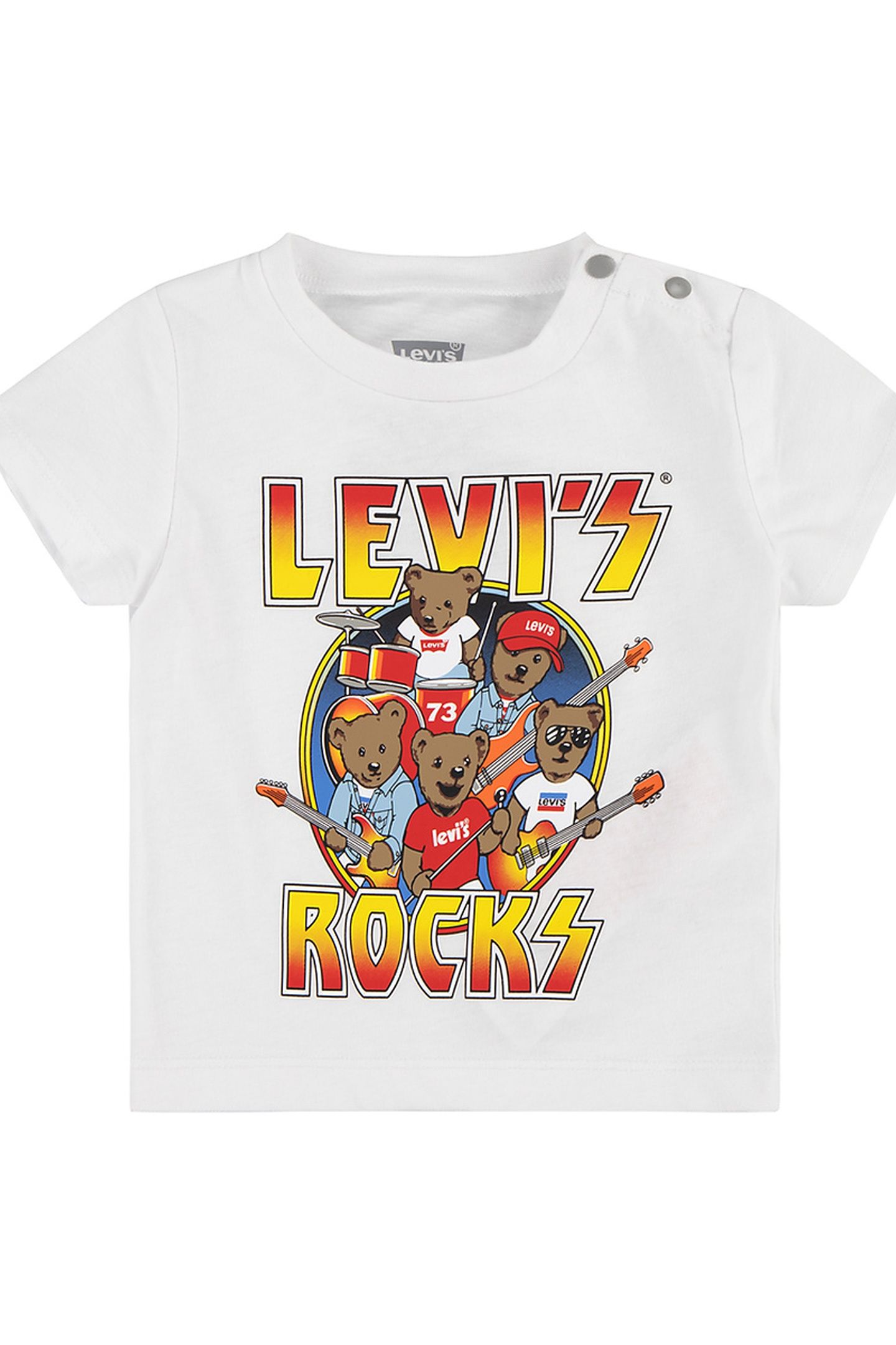 BOYS ROCK AND ROLL TEE BRIGHT WHITE 1
