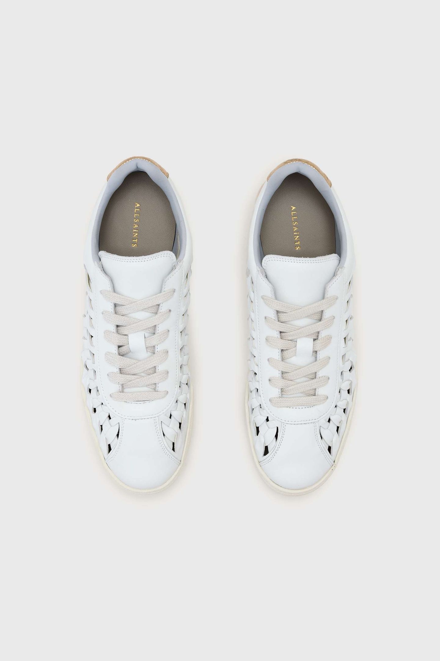 VELMA WOVEN SNEAKER CHALK WHITE/ GOLD 3