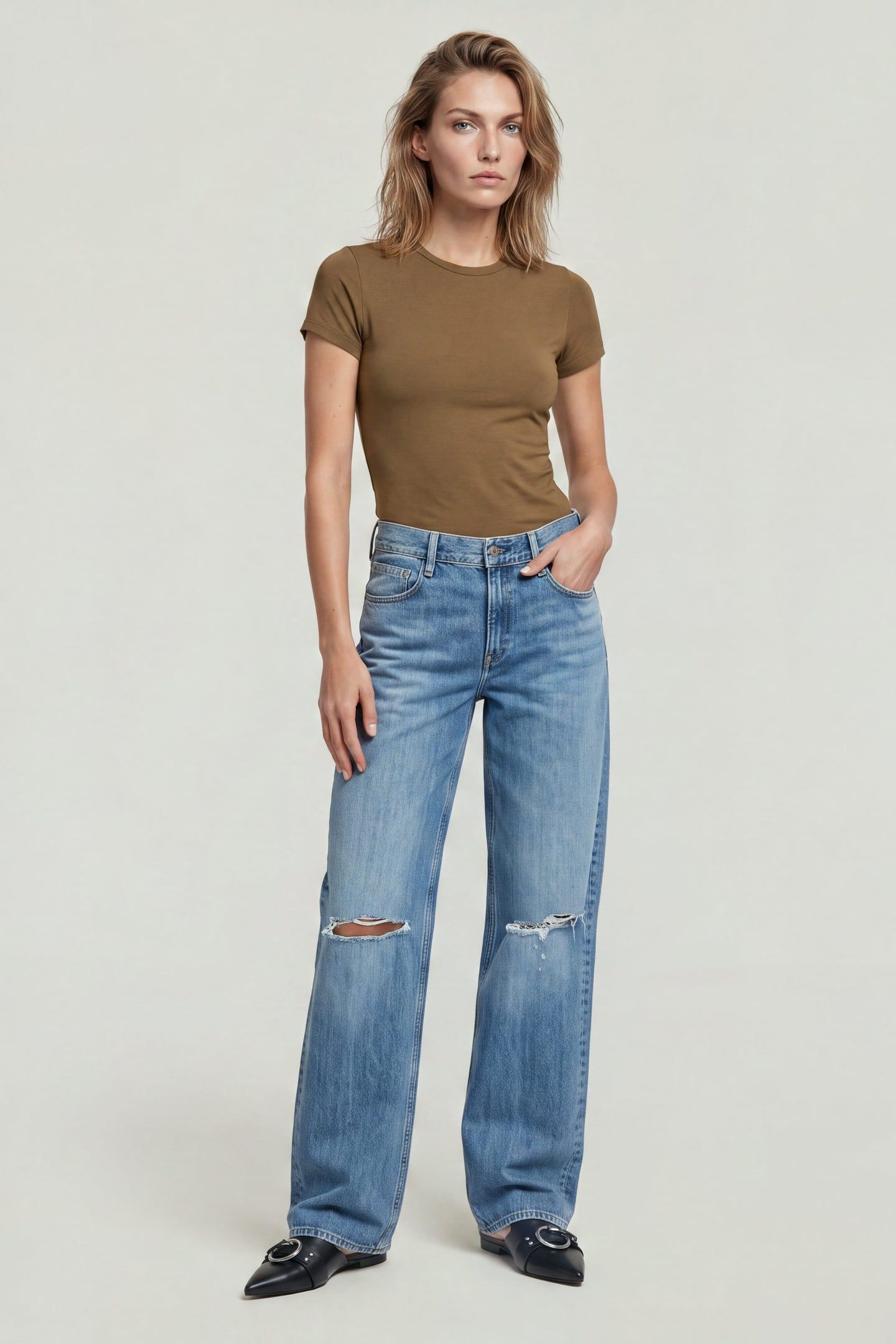 JUDEE LOOSE MEDIUM BLUE 3