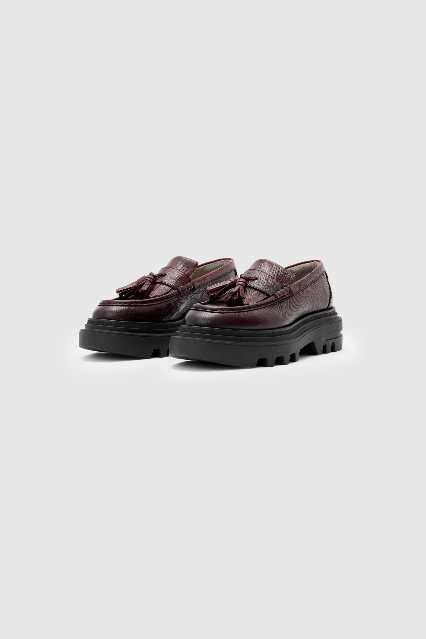 BETH TASSEL LOAFER PORT RED 2