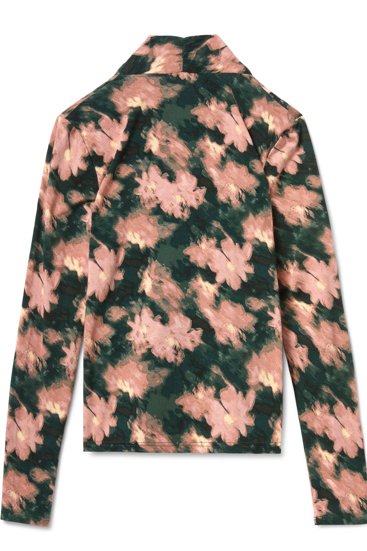 LONG SLEEVE KNIT TOP SCARAB BLURRED FLORAL 5