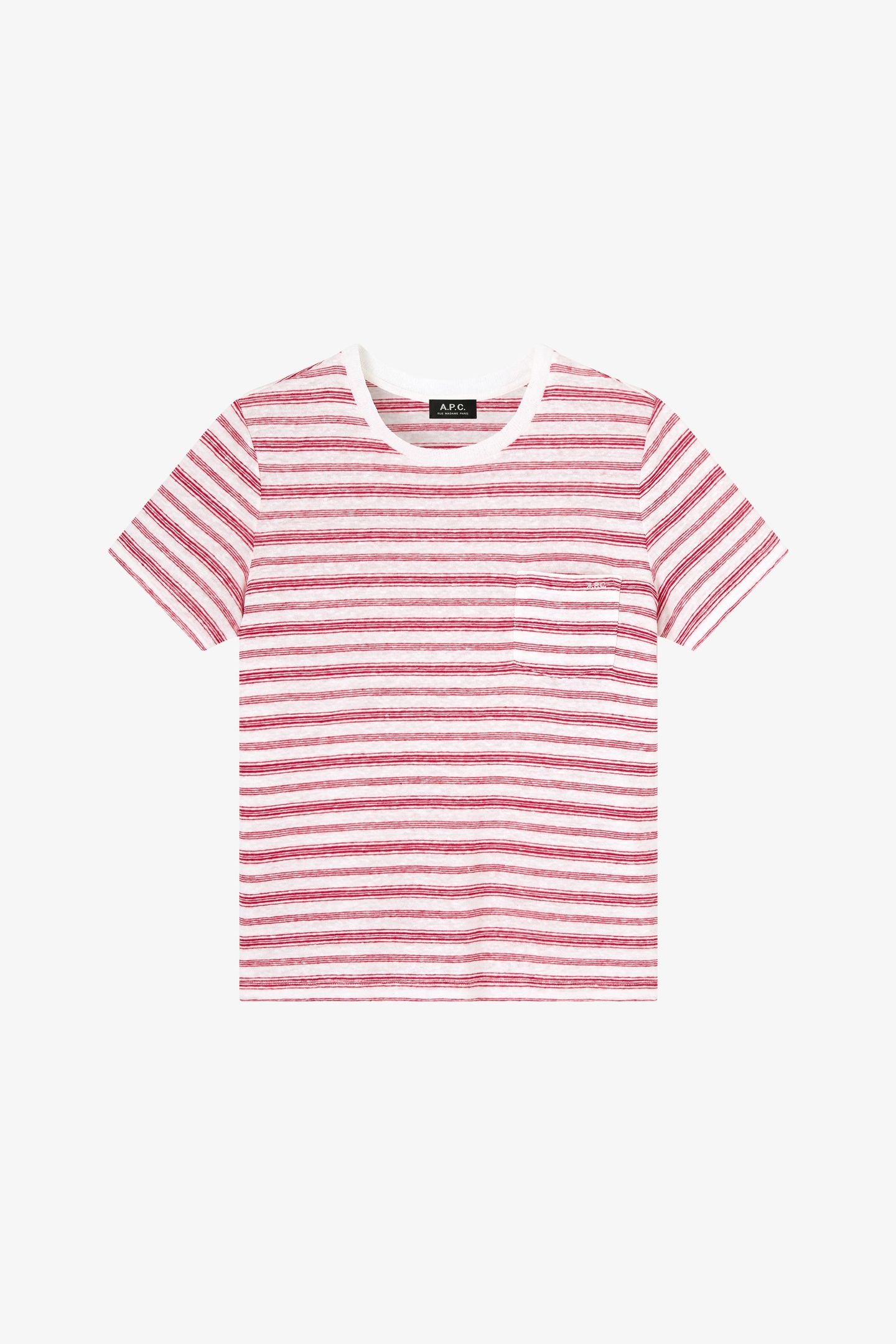 TOP SHORT SLEEVE STRIPED RED 2