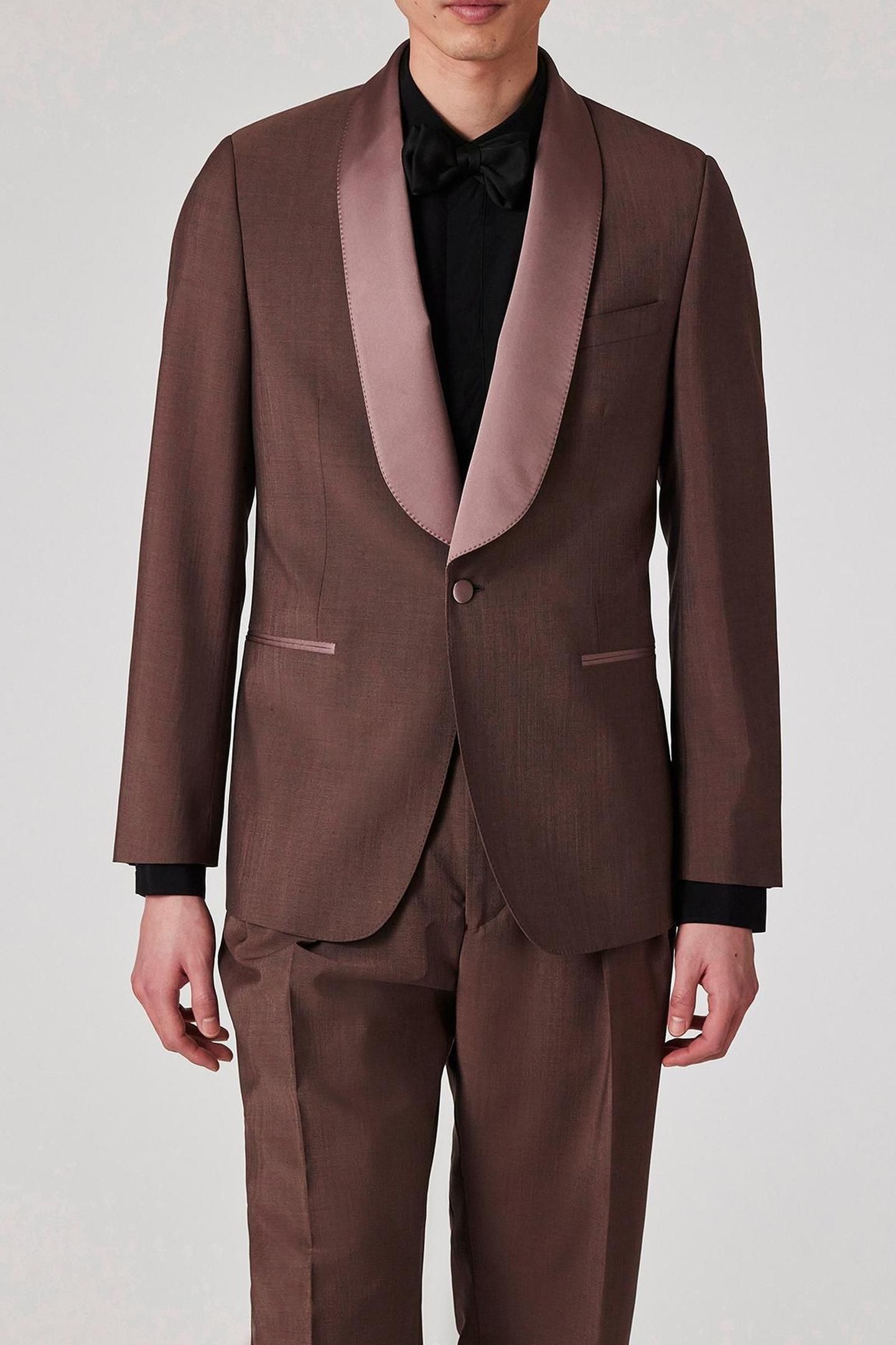 MENS TAILORED FIT 1 BTN JACKET DARK VIOLET 1