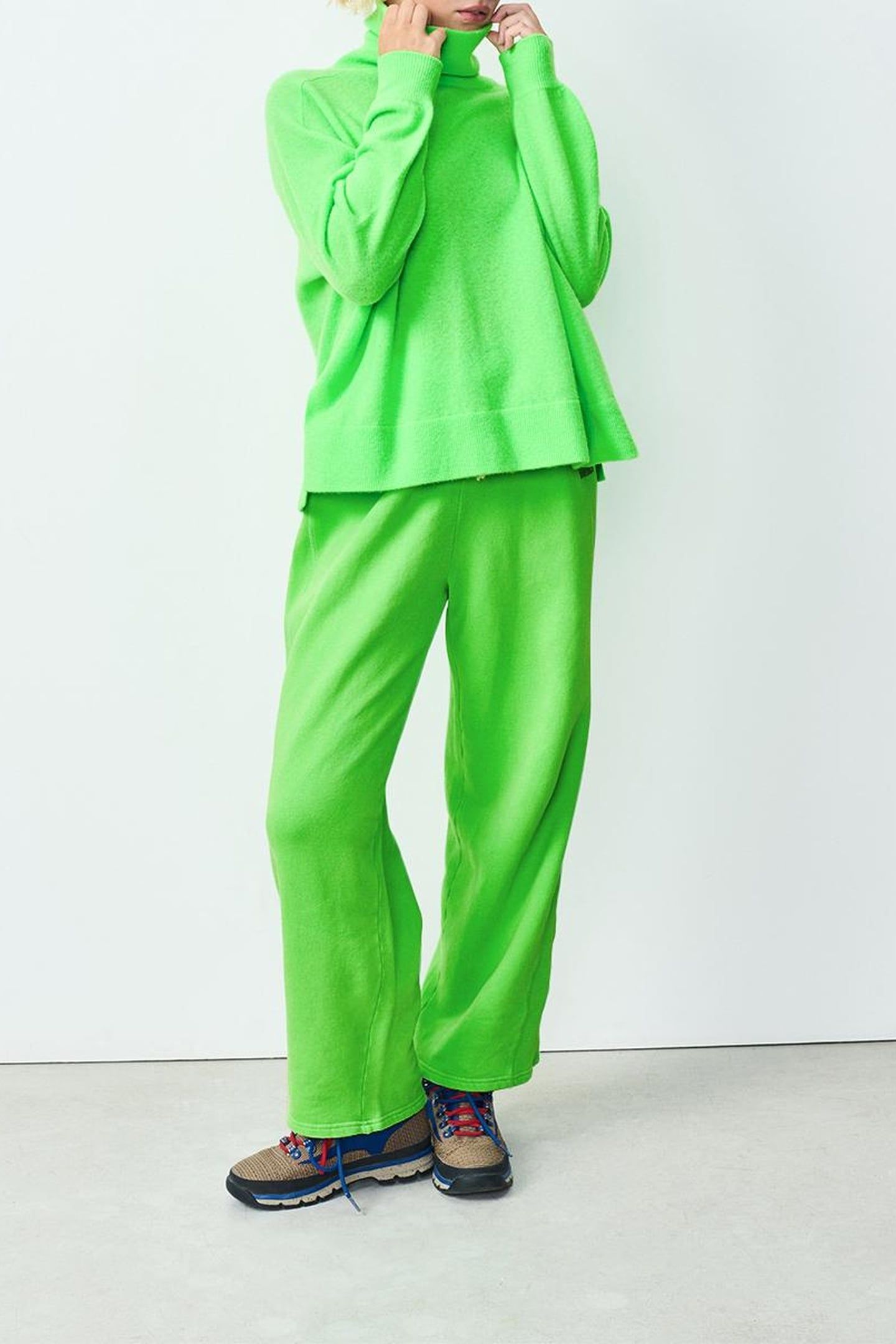RAXOW KNIT SWEATER VERT FLUO 1