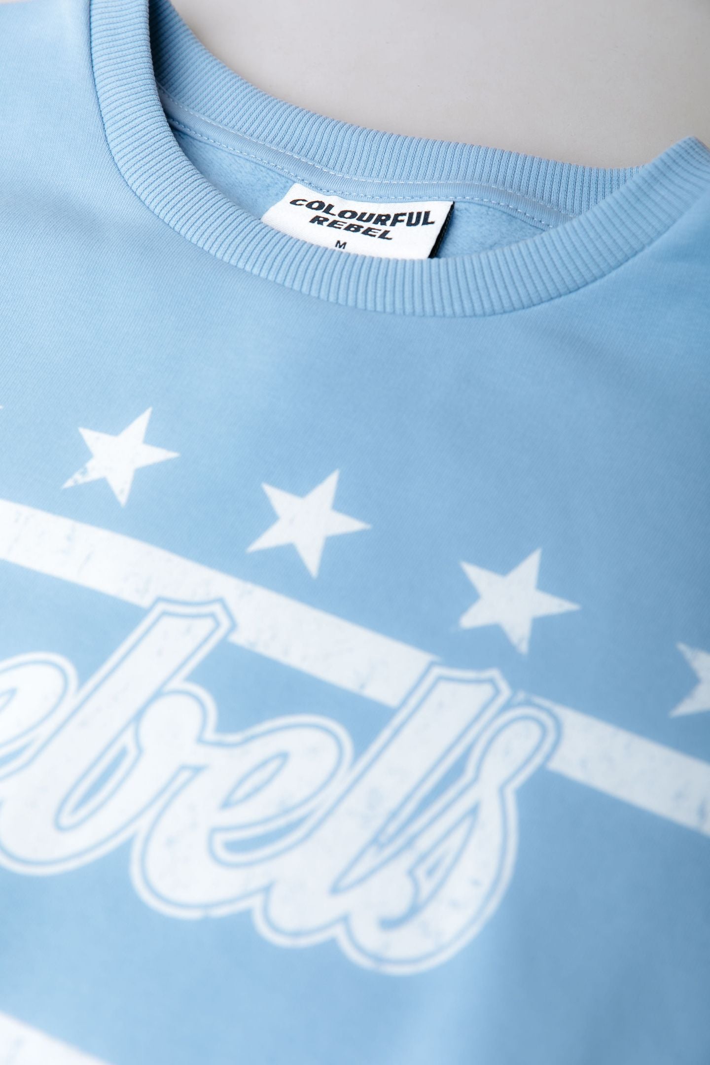 REBELS STARS DROPPED SHOULDER SWEAT HALOGEN BLUE 4
