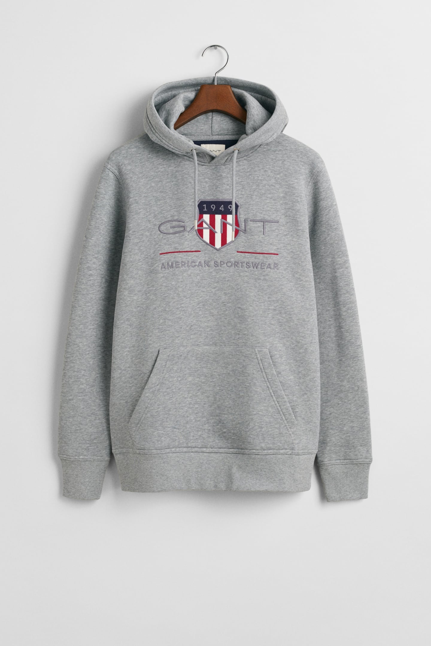 ARCHIVE SHIELD HOODIE GREY MELANGE 7