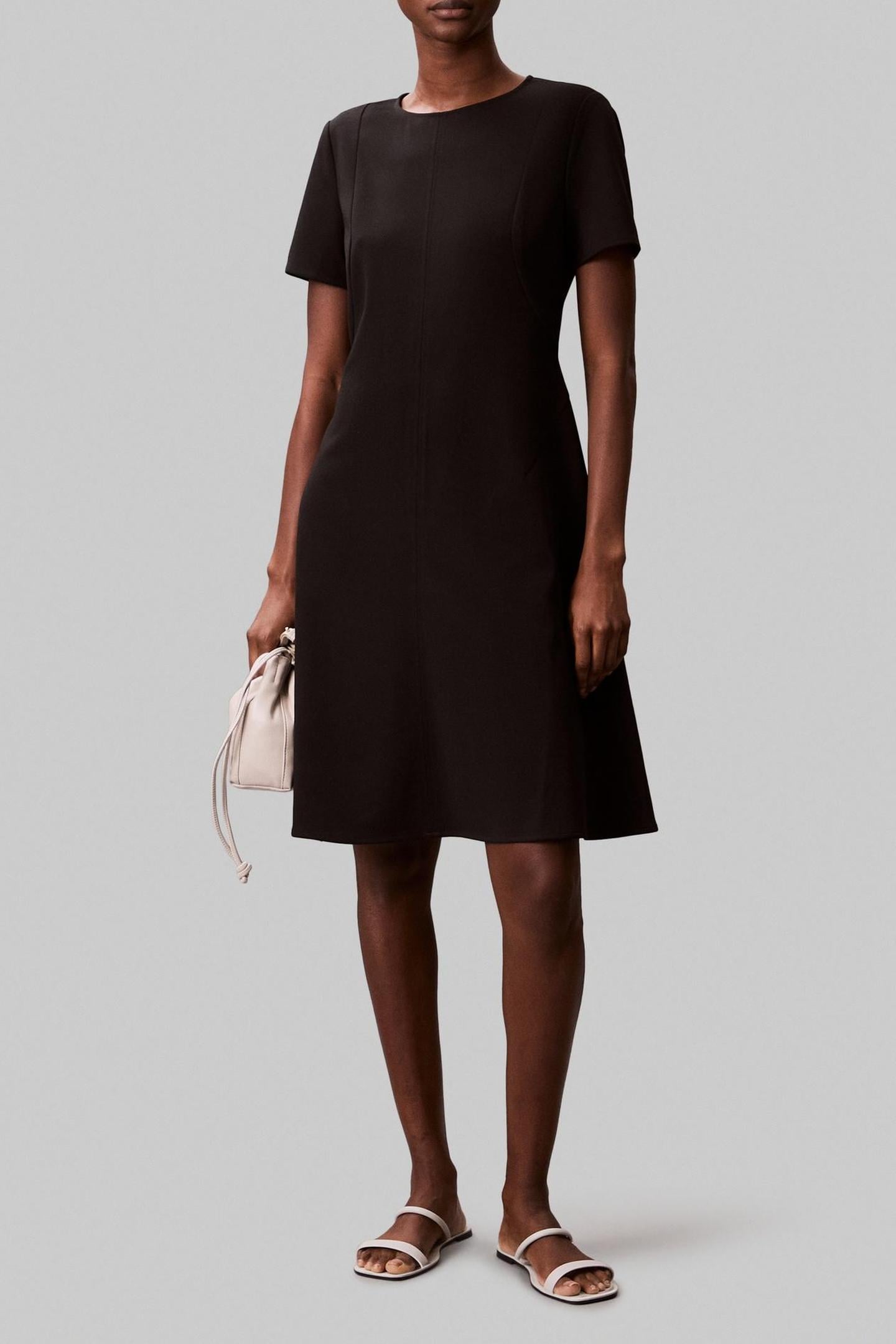 SCUBA FIT AND FLARE BLACK 3