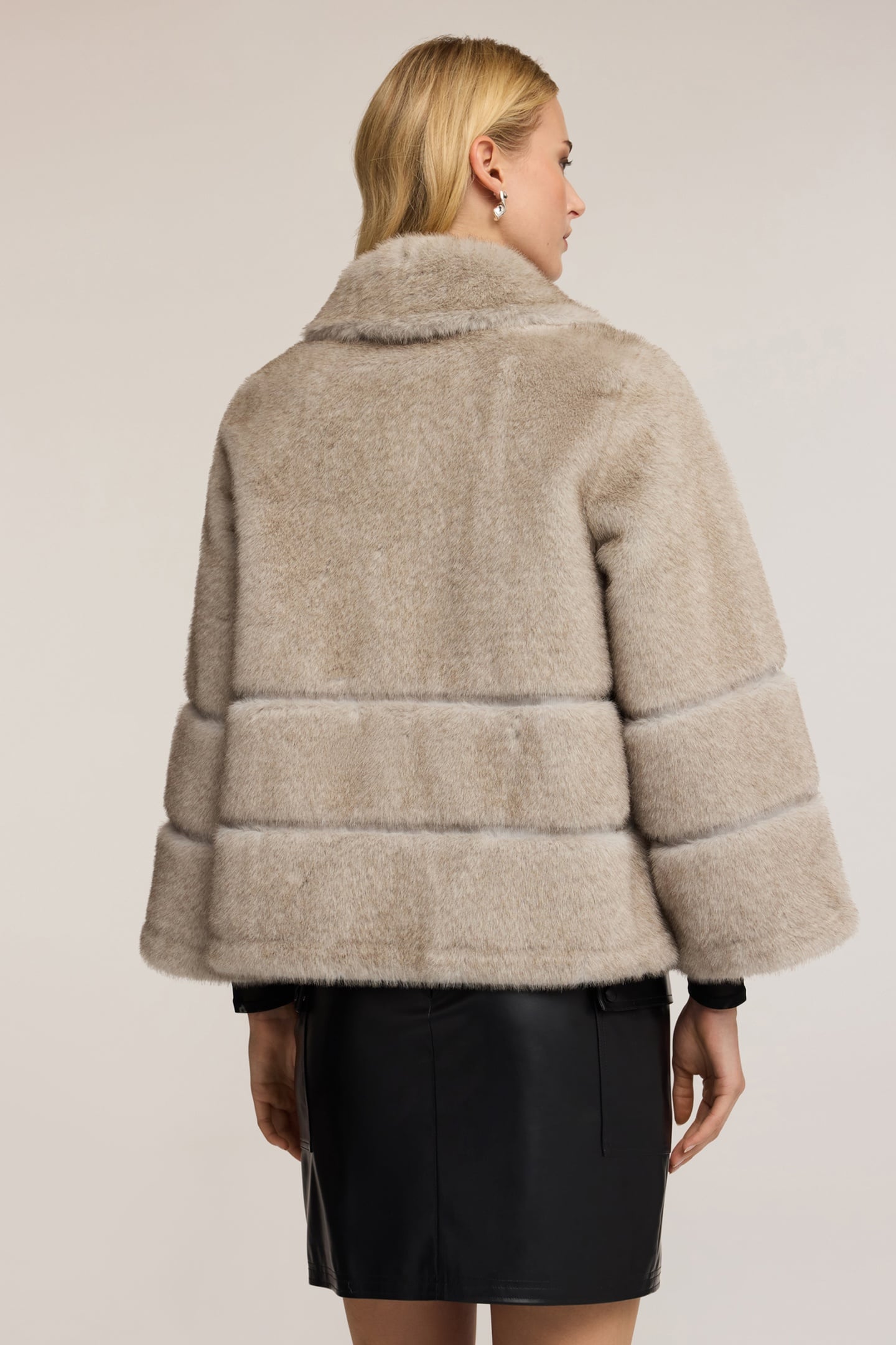 TEDDY EFFECT JACKET WITH ZIP GREY 3