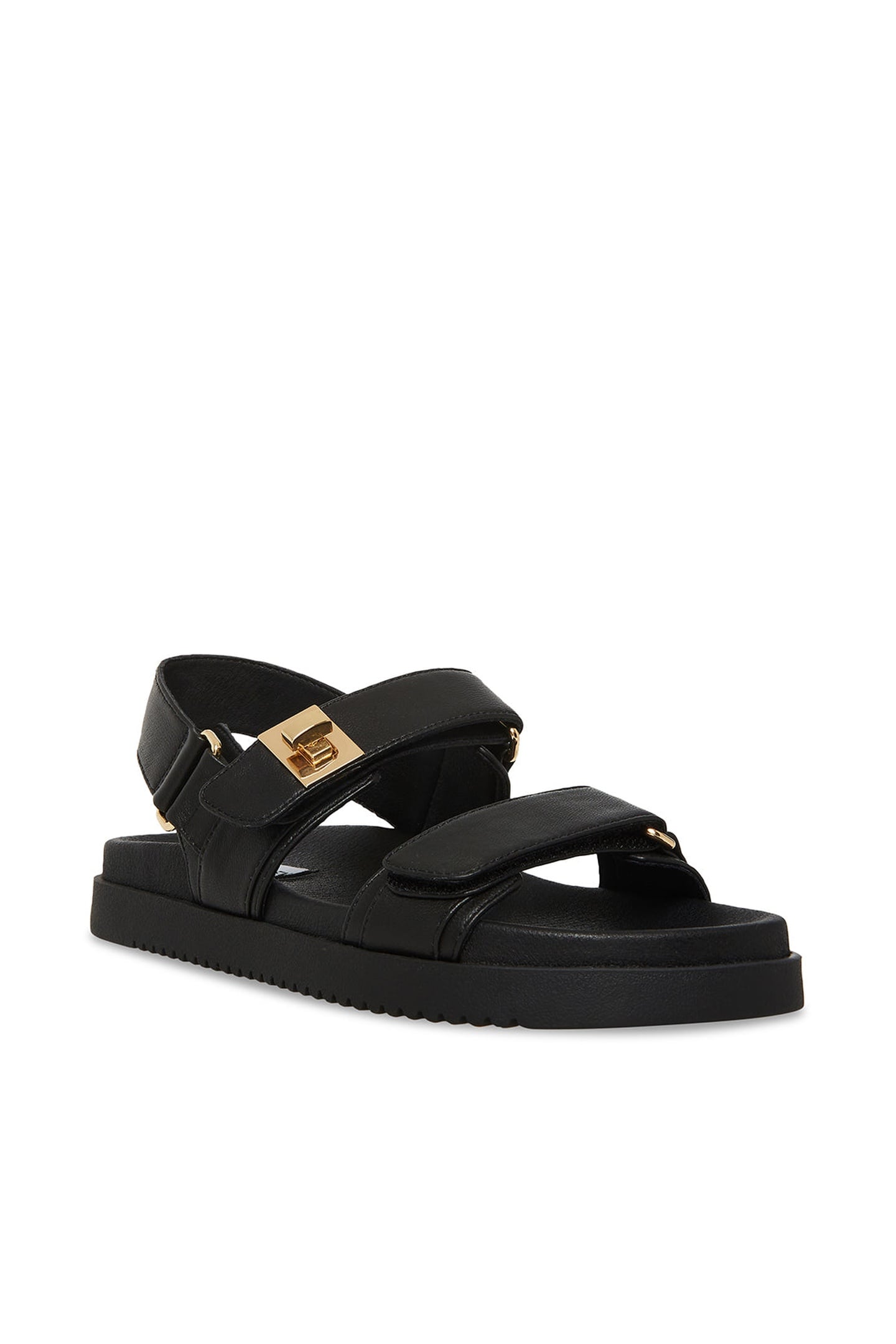 MONA SANDALS BLACK LEATHER 2