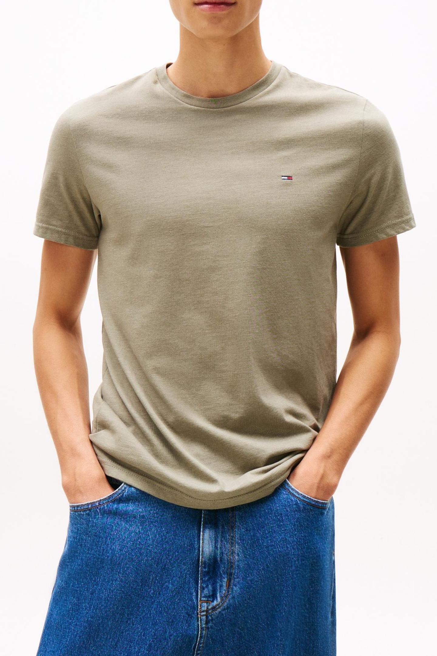 TJM XSLIM JASPE TEE UTILITY SAGE HEATHER 1