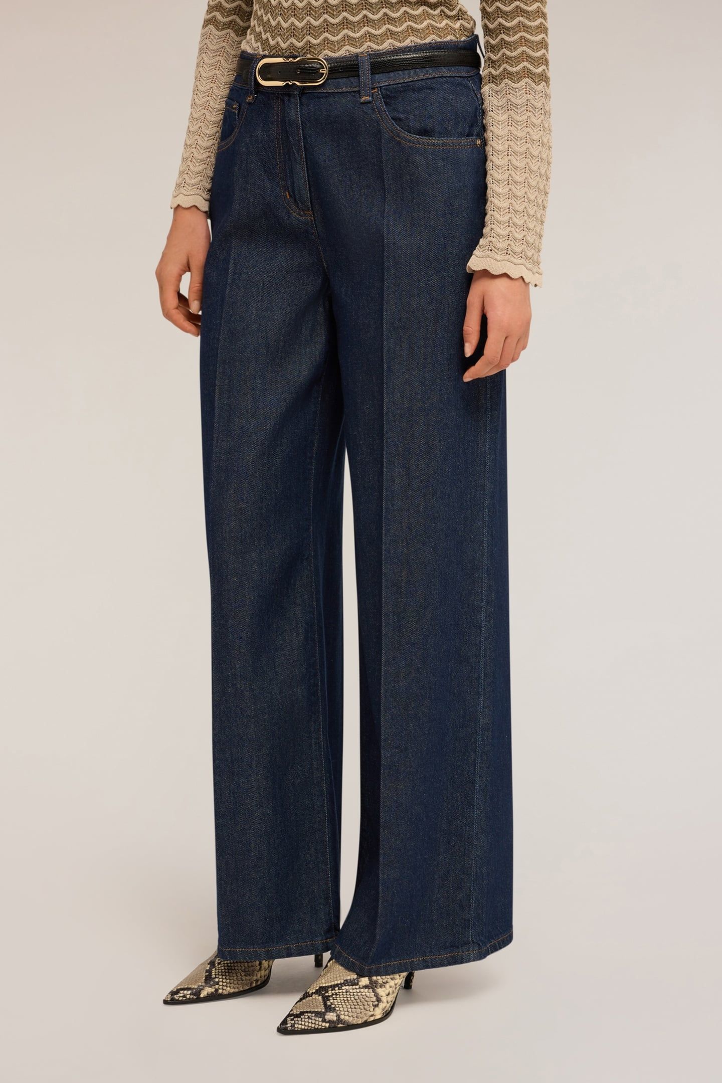 WIDE LEG SLOUCHY JEANS IN MIXED TENCEL™ FABRIC, KATE MODEL B 2
