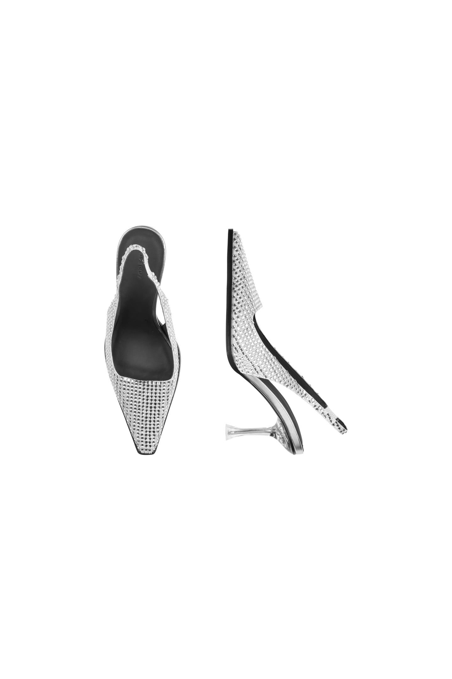 EIFFEL MIRROR METAL CAP SLING BACK SILVER 2