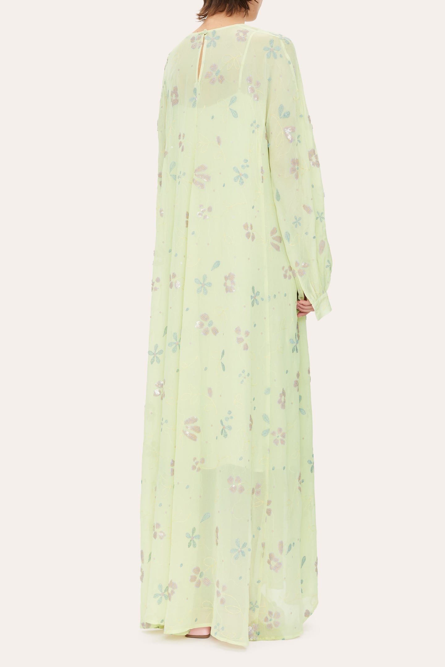 TAMMY DRESS LONG GREEN JADE GARDEN 2