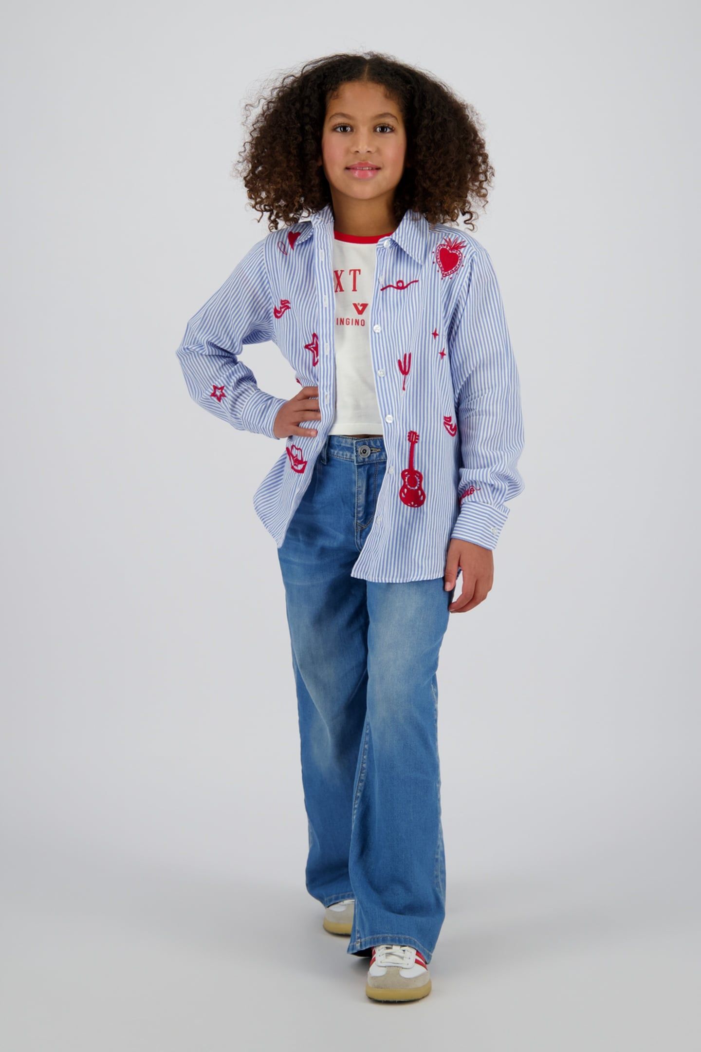 GIRLS LOTTA BLOUSE ICE LIGHT BLUE 1