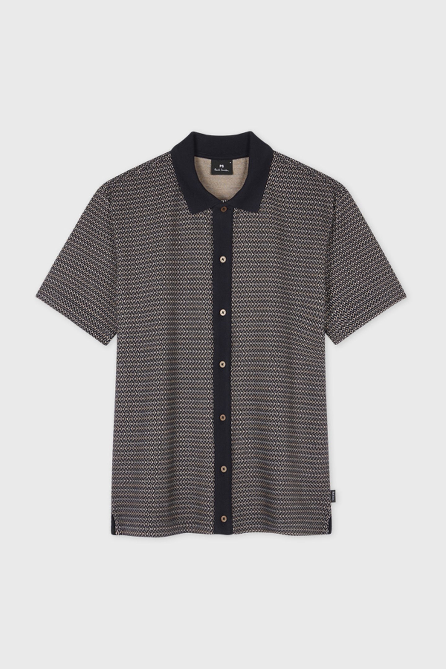 MENS SS POLO SHIRT BUTTON FRONT VERY DARK NAVY 2