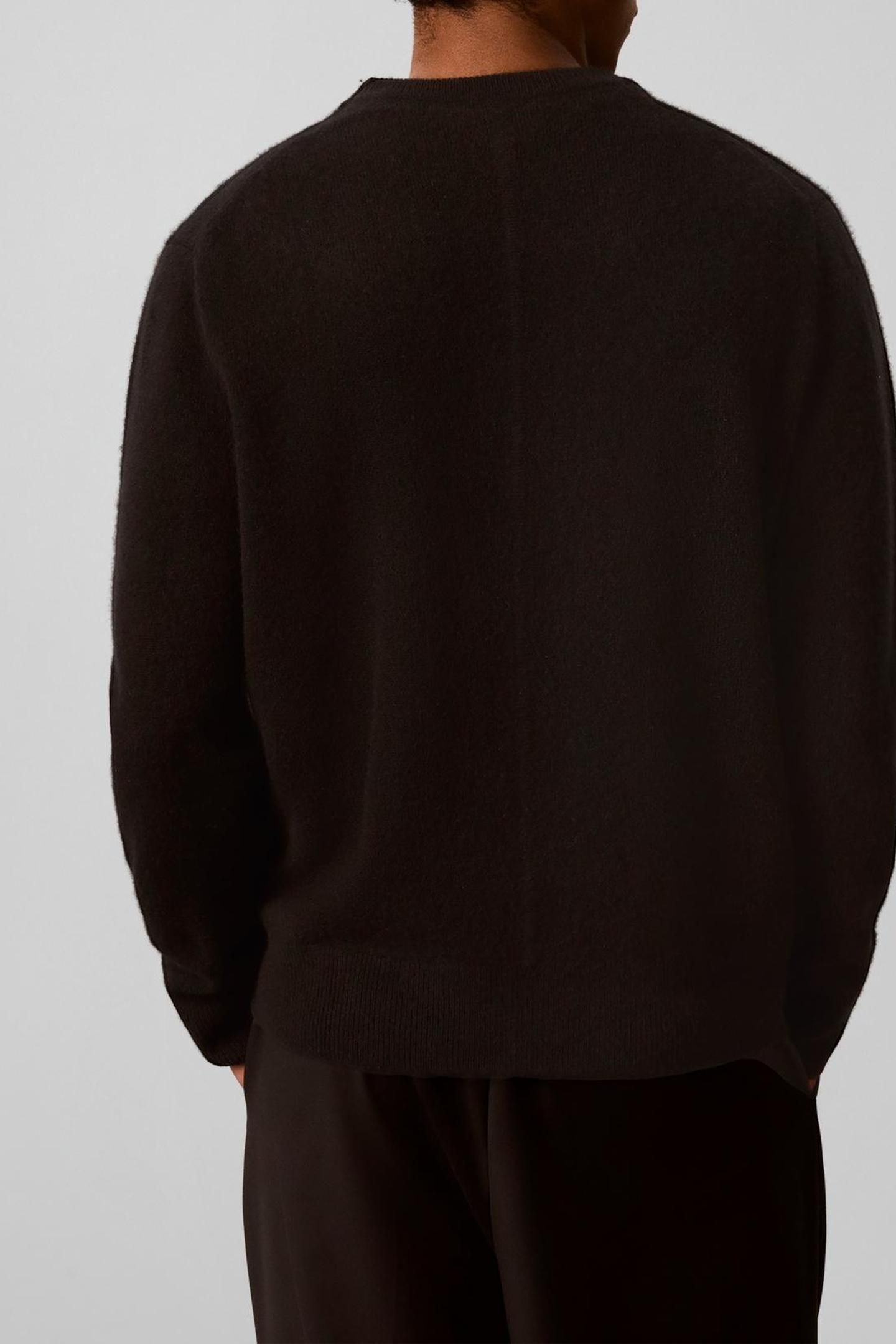 LS COZY WOOL CREWNECK BLACK 2
