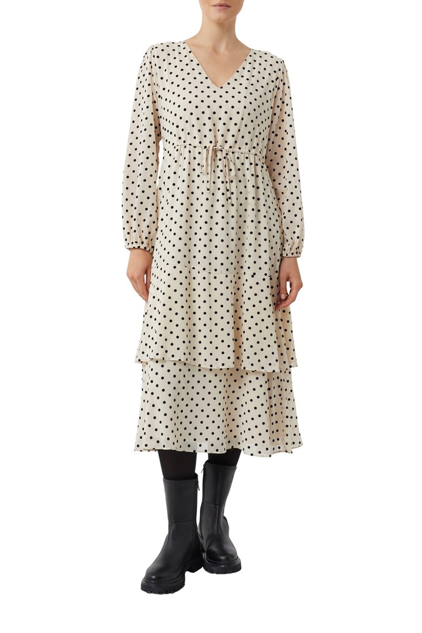 COMMA DRESSES BEIGE 1