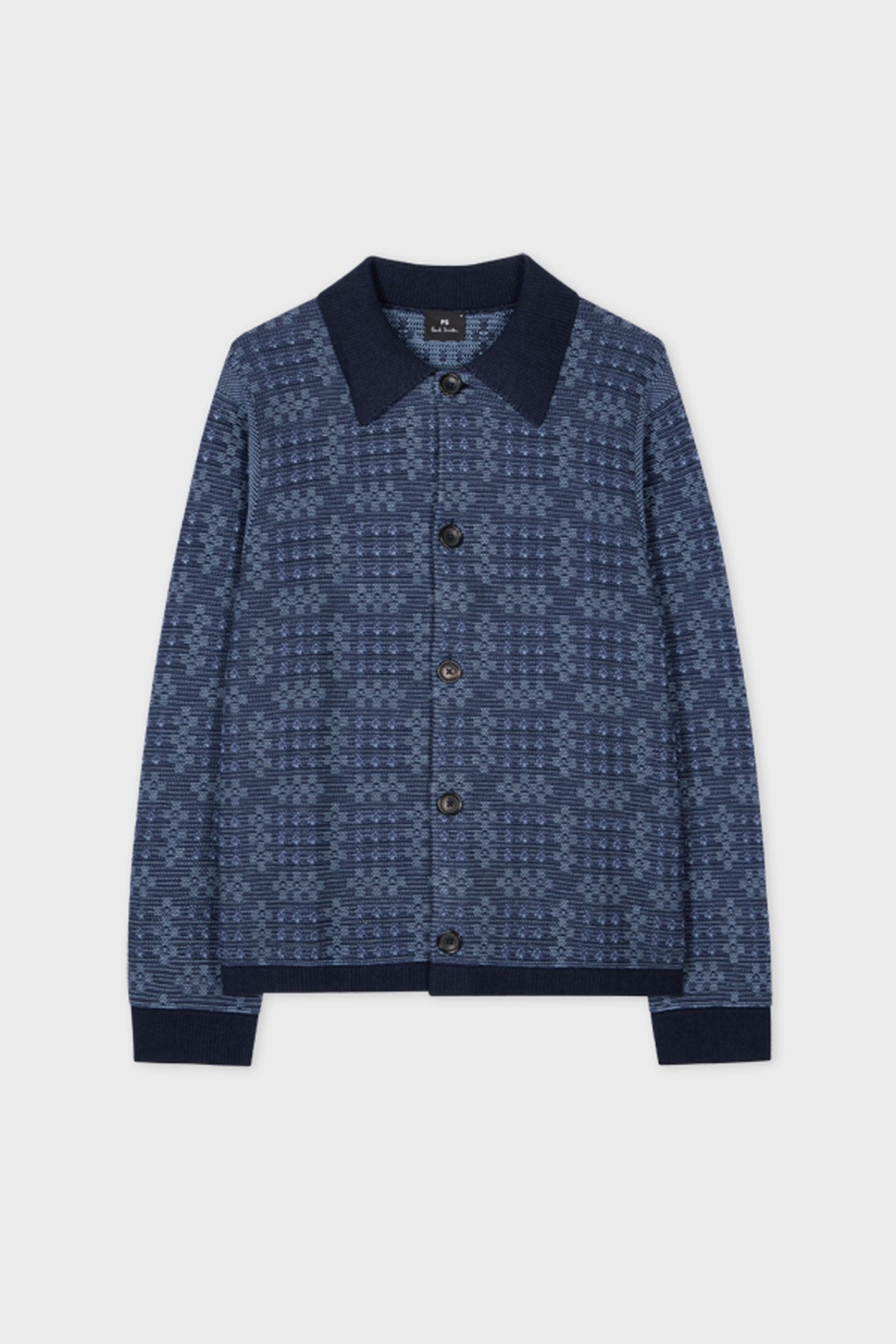 MENS CARDIGAN BUTTON THRU VERY DARK NAVY 5