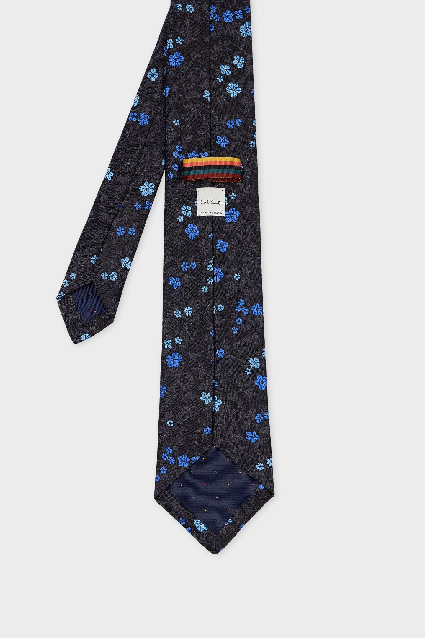 MEN TIE FLORAL BLACK 4