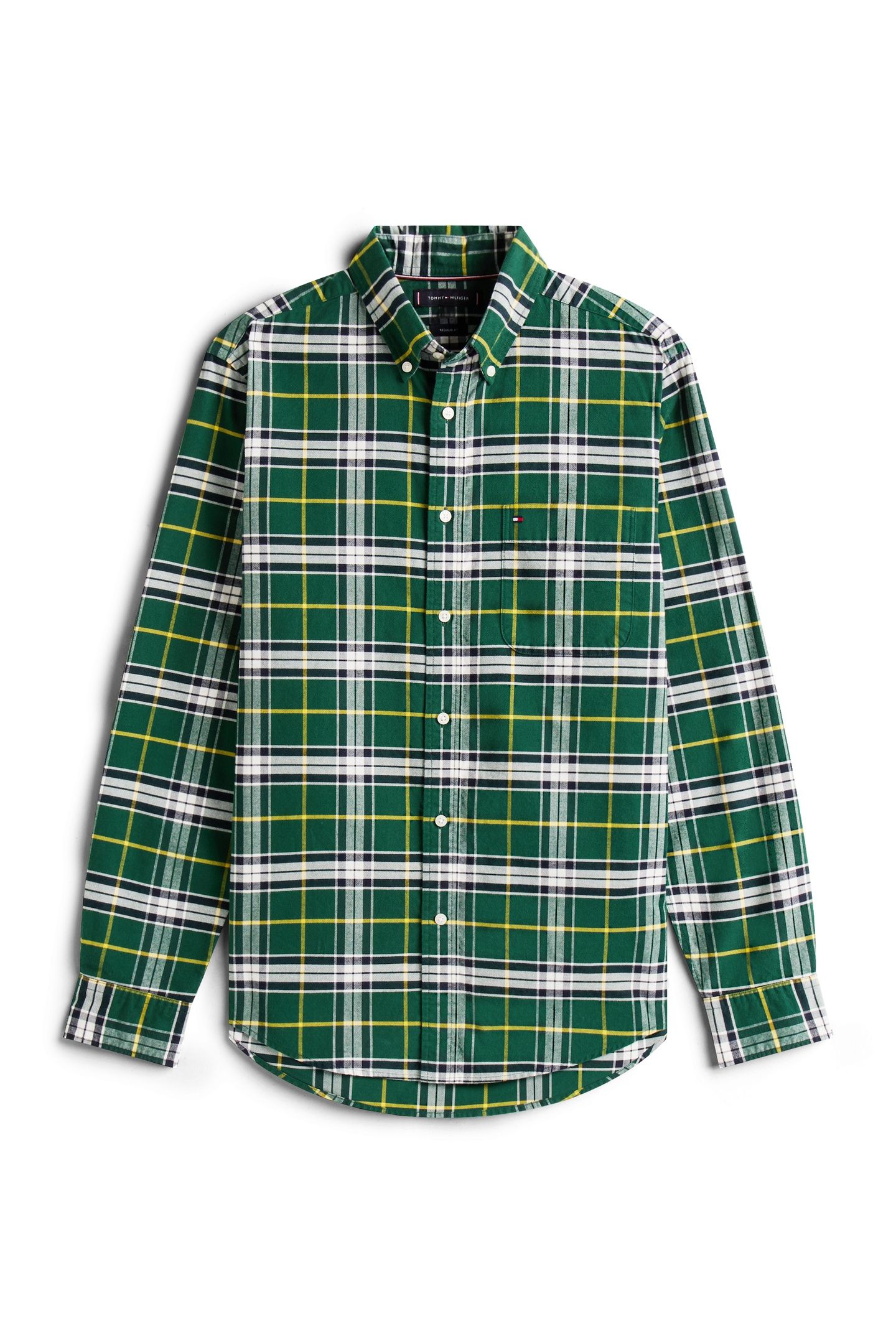 BRUSHED OXFORD CHECK ORNAMENTAL GREEN/CHECK 4
