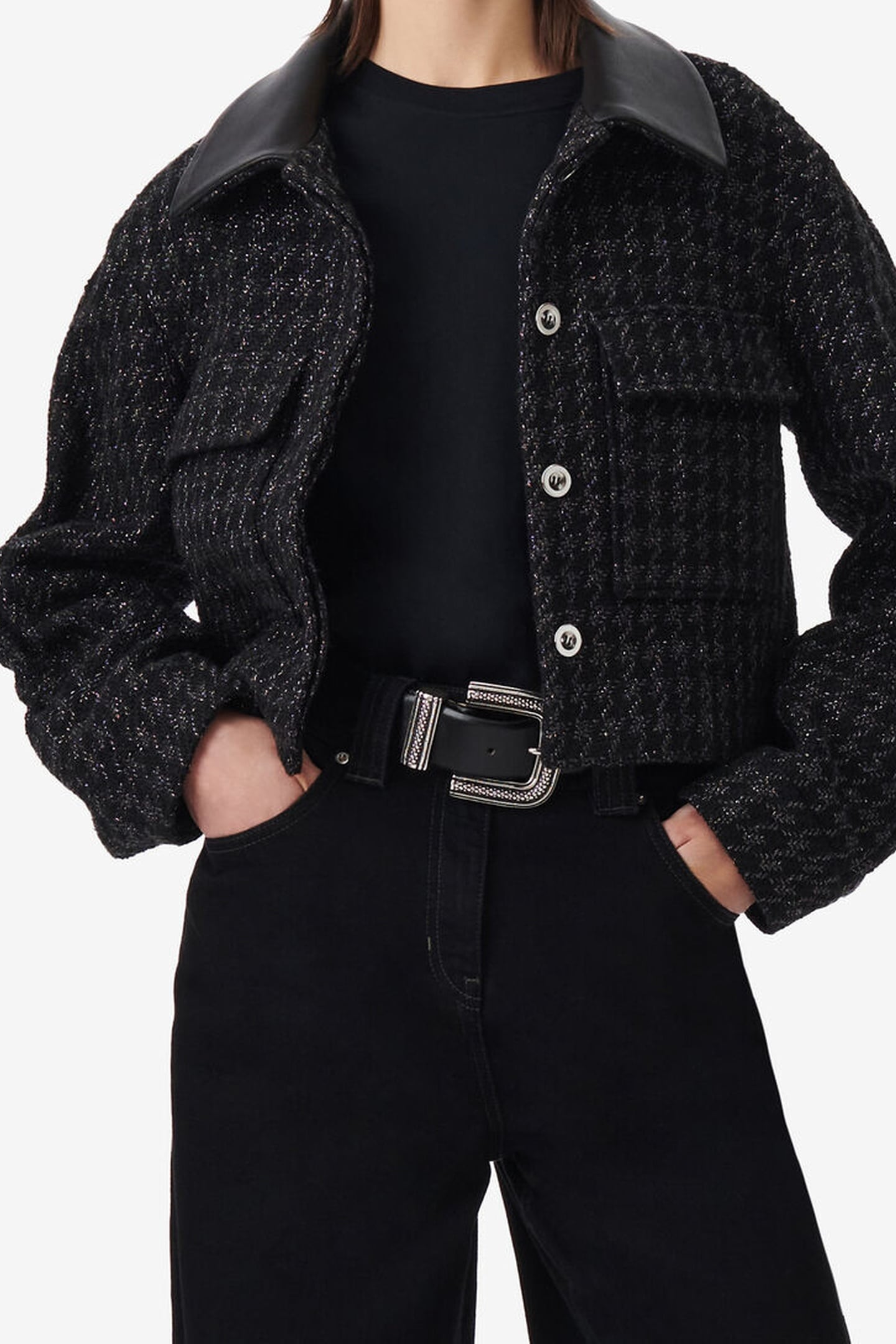 SALOMA JACKET BLACK LUREX 3